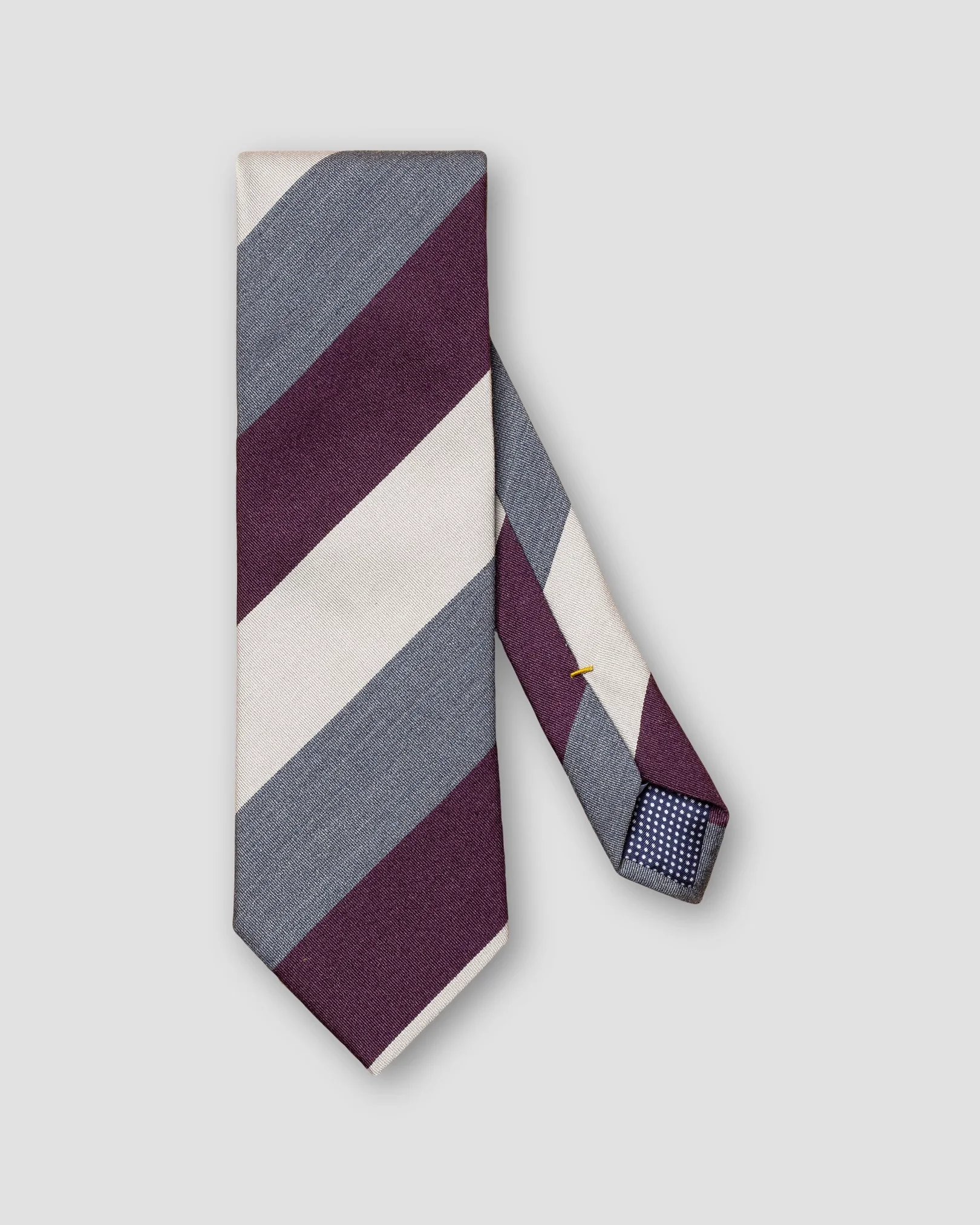 Eton - dark purple striped silk tie