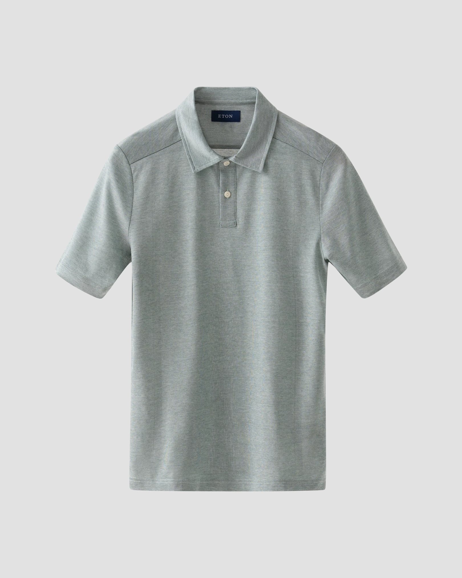 Eton - Dark green Oxford Piqué Polo Shirt