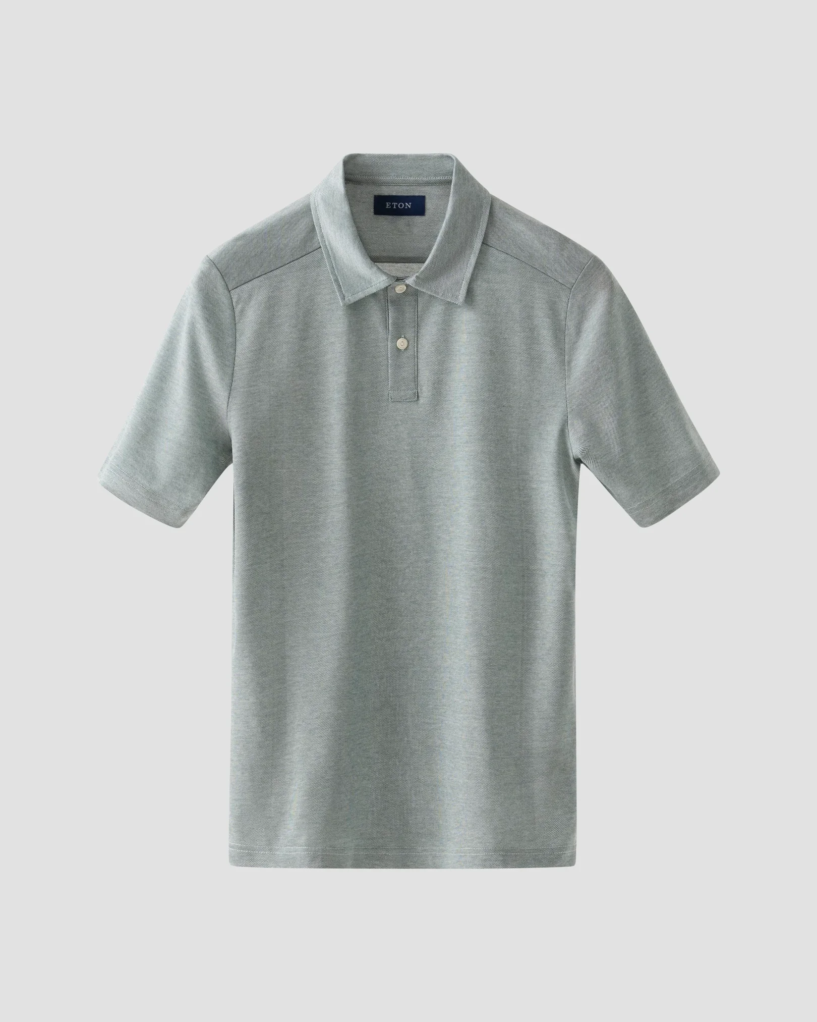 Eton - Dark green Oxford Piqué Polo Shirt