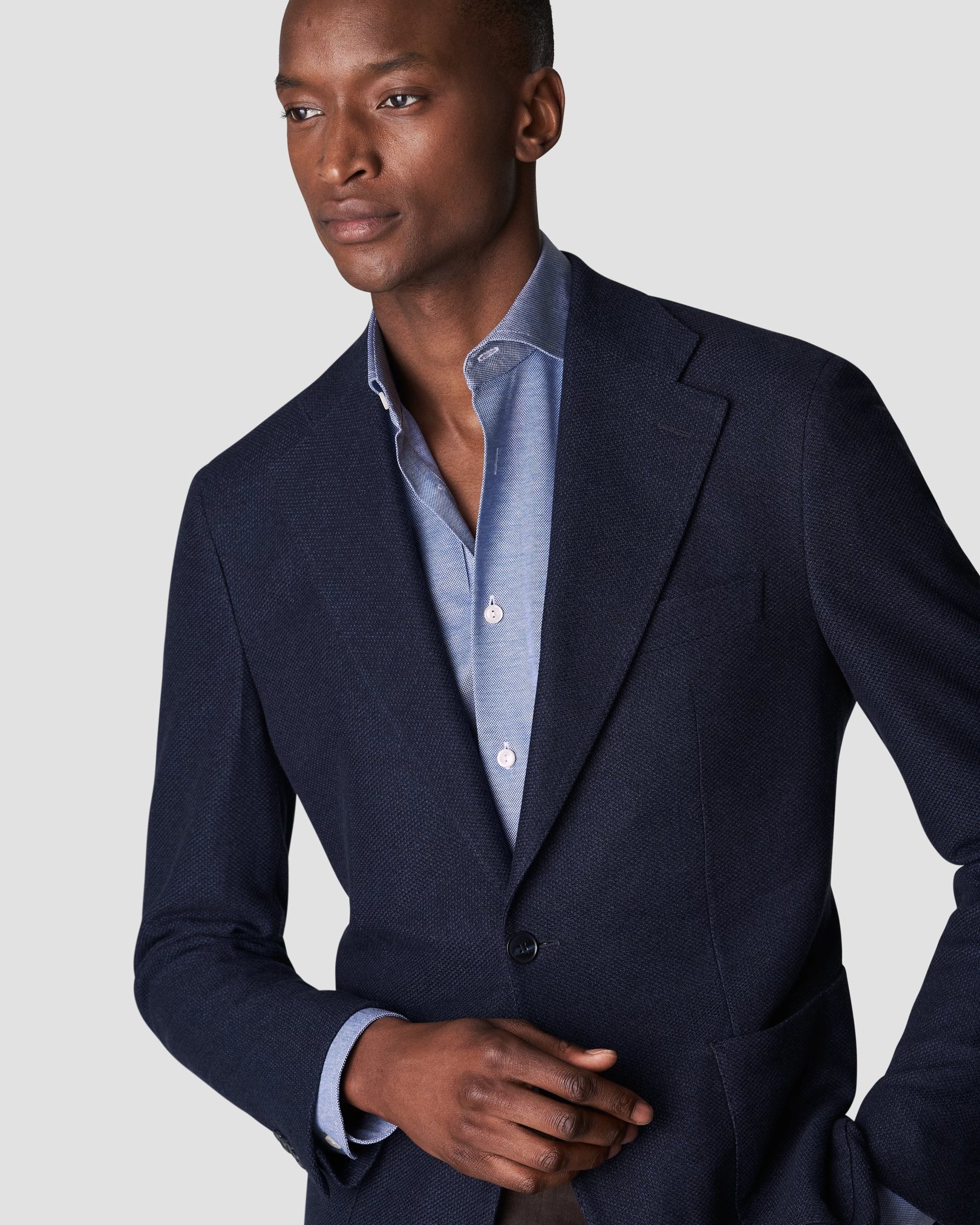 Eton - blue jersey widespread