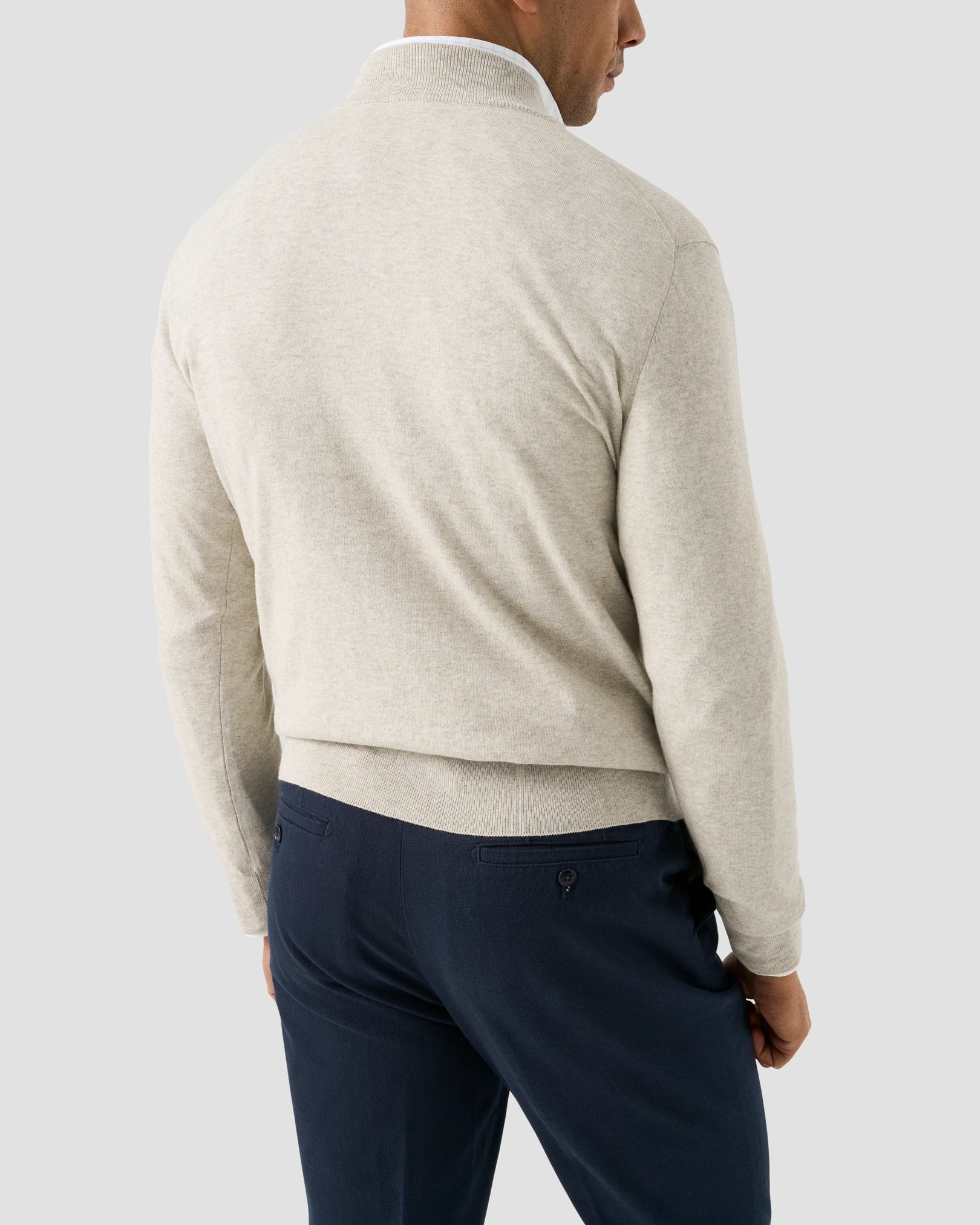 Eton - quarter zip fine knit