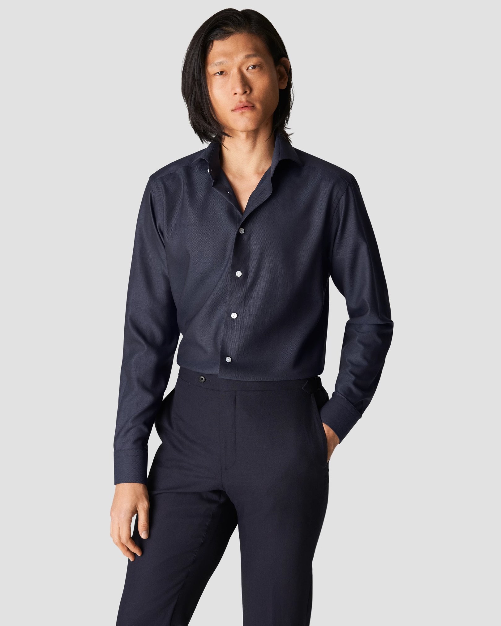 Eton - dark blue merino