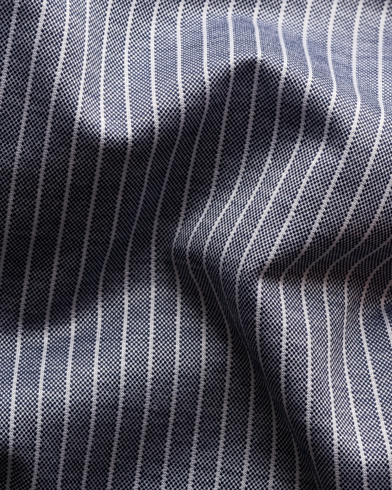 Eton - dark blue knit king wide spread