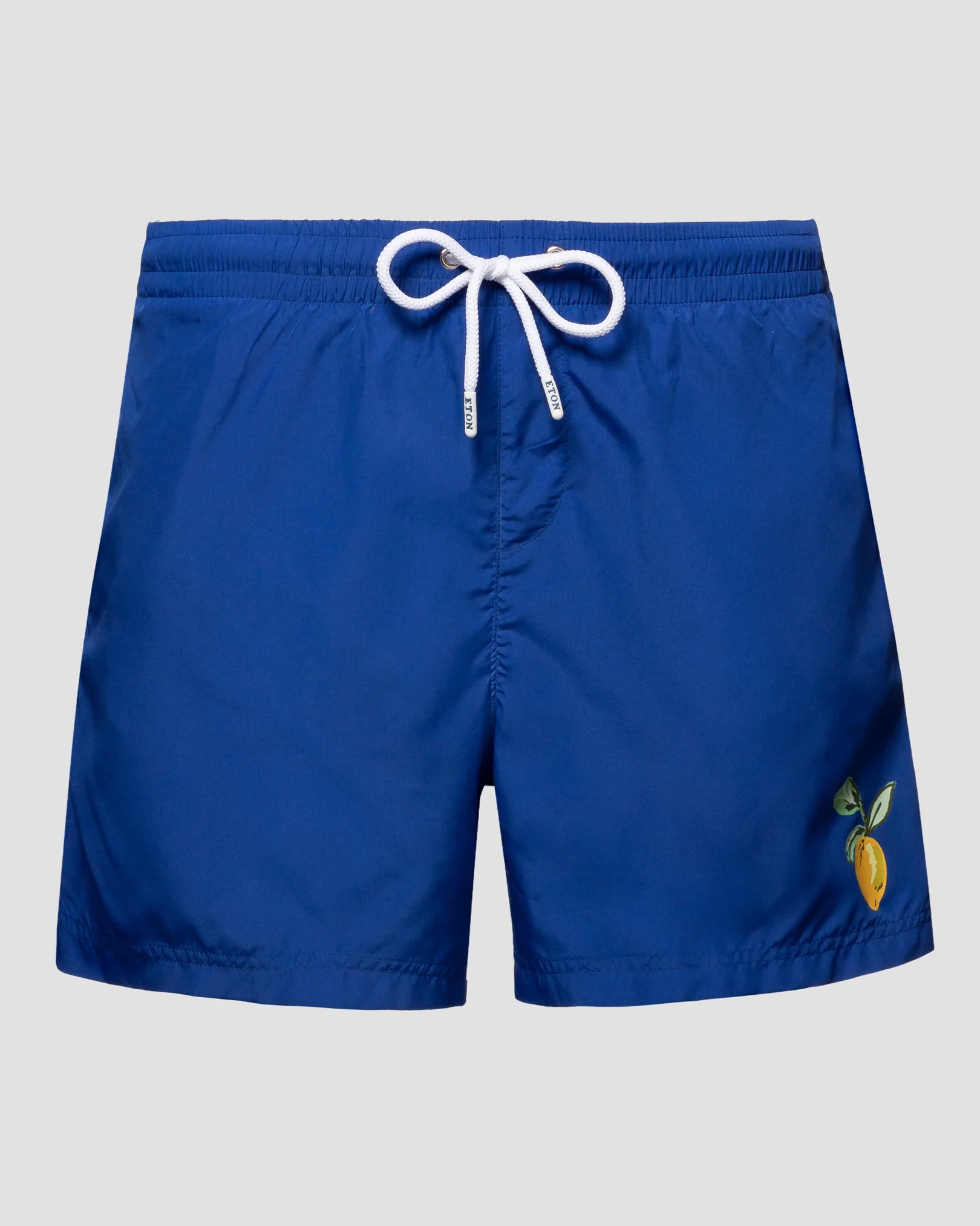 Eton - Dark Blue Swim Shorts - Lemon Print Detail