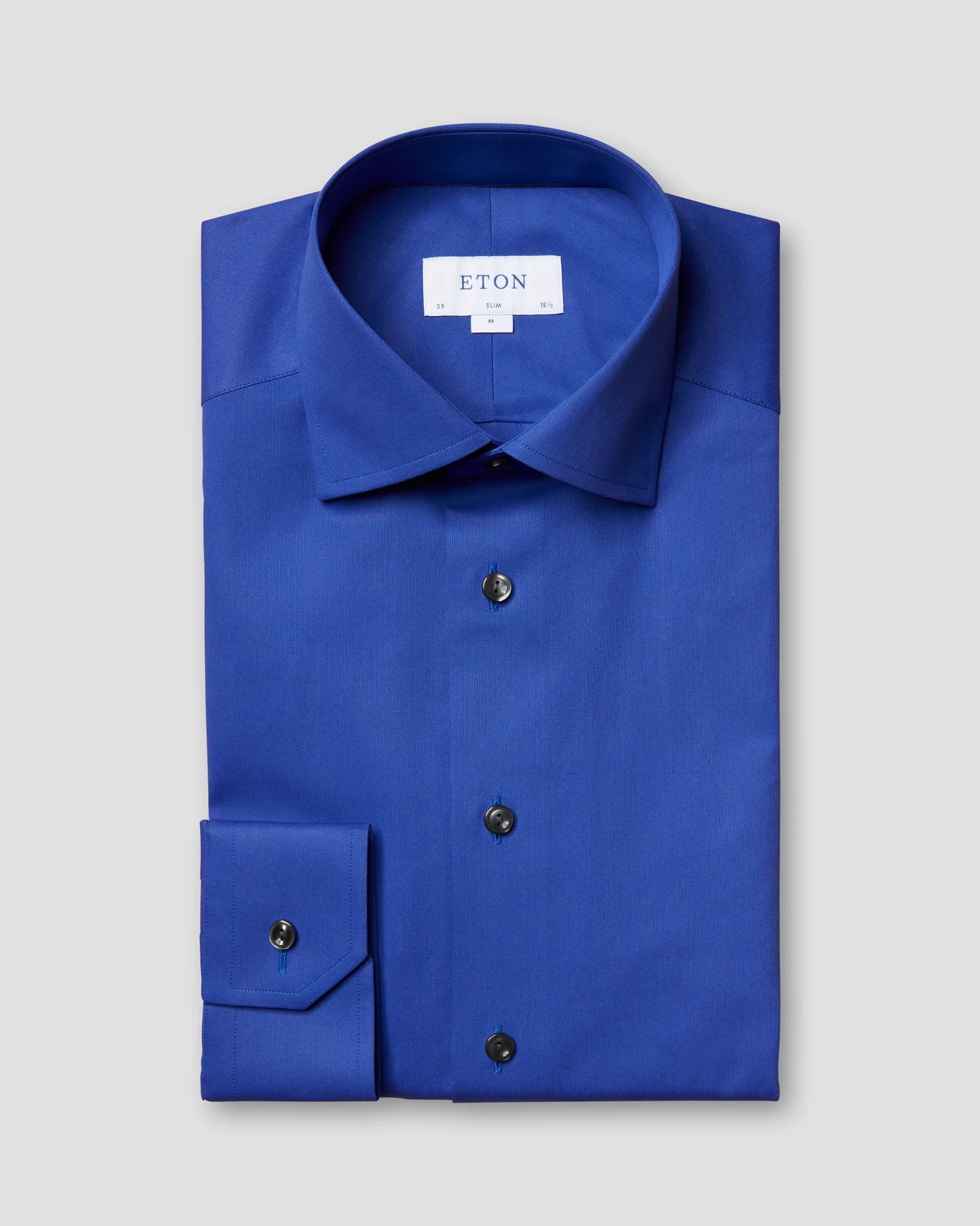Eton - navy satin shirt