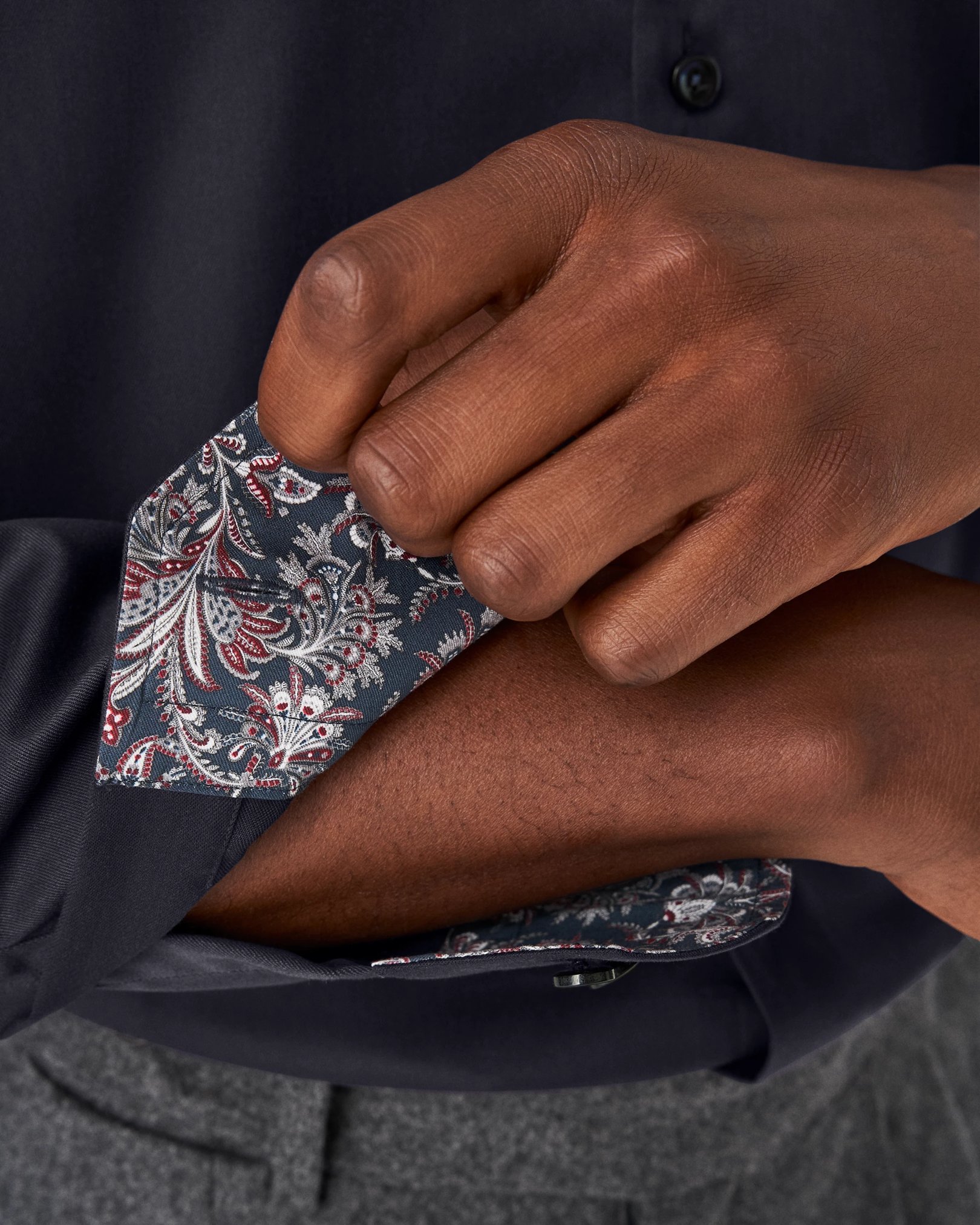 Eton - contract navy signature twill shirt
