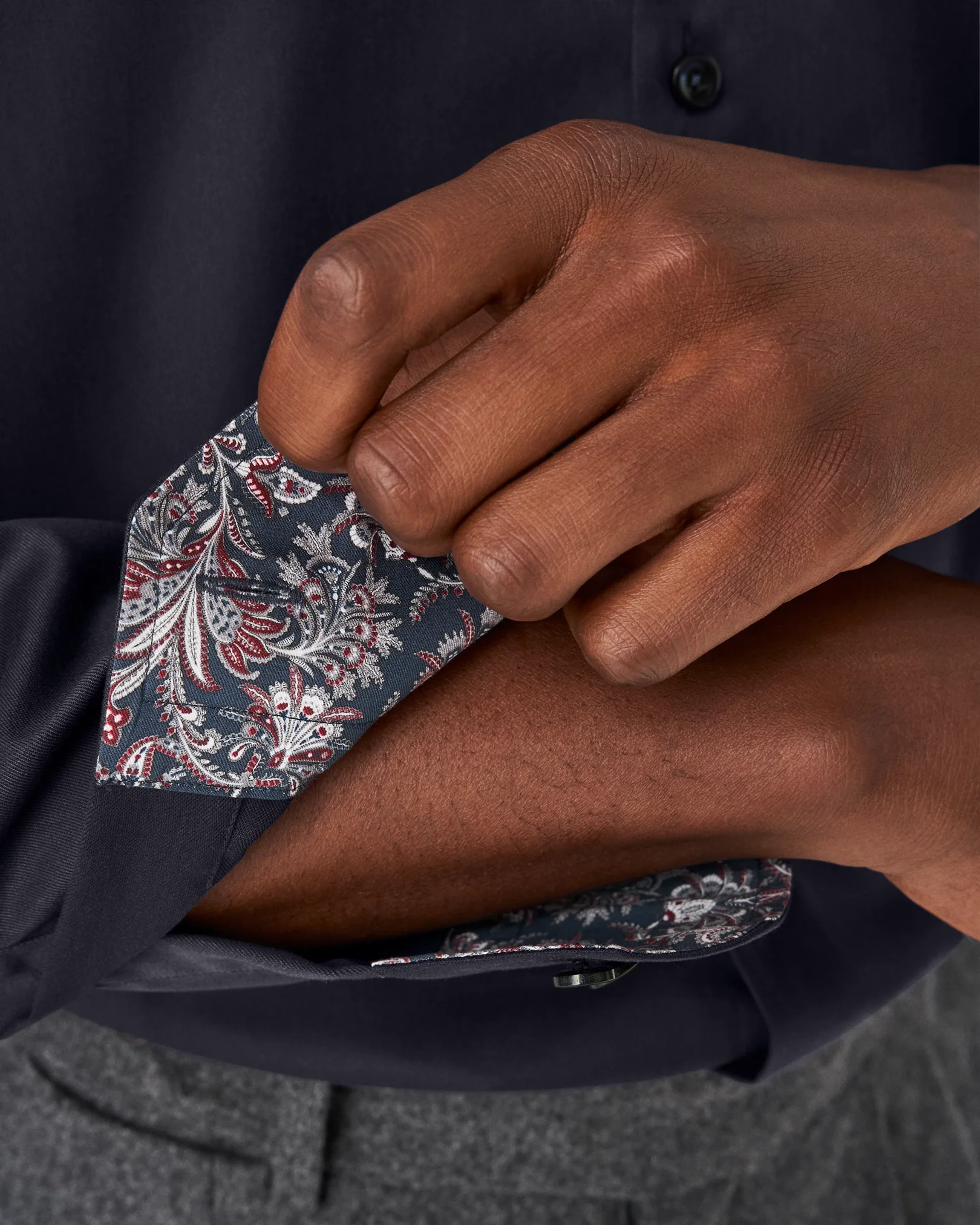 Eton - contract navy signature twill shirt