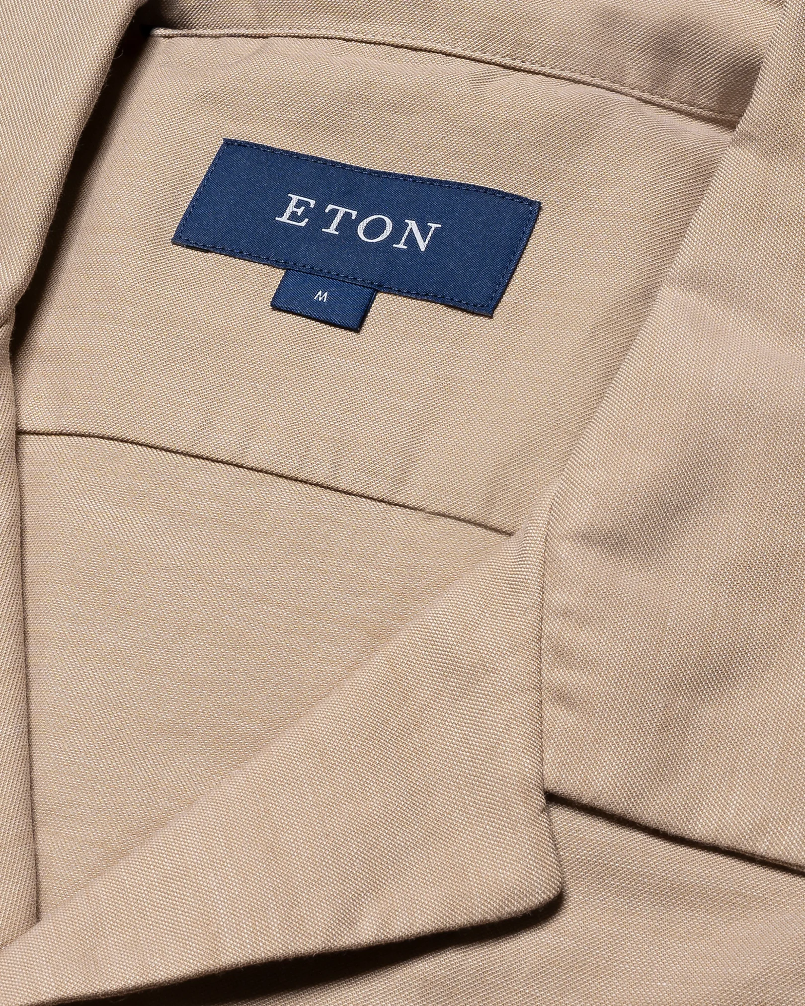Eton - beige fine twill resort shirt