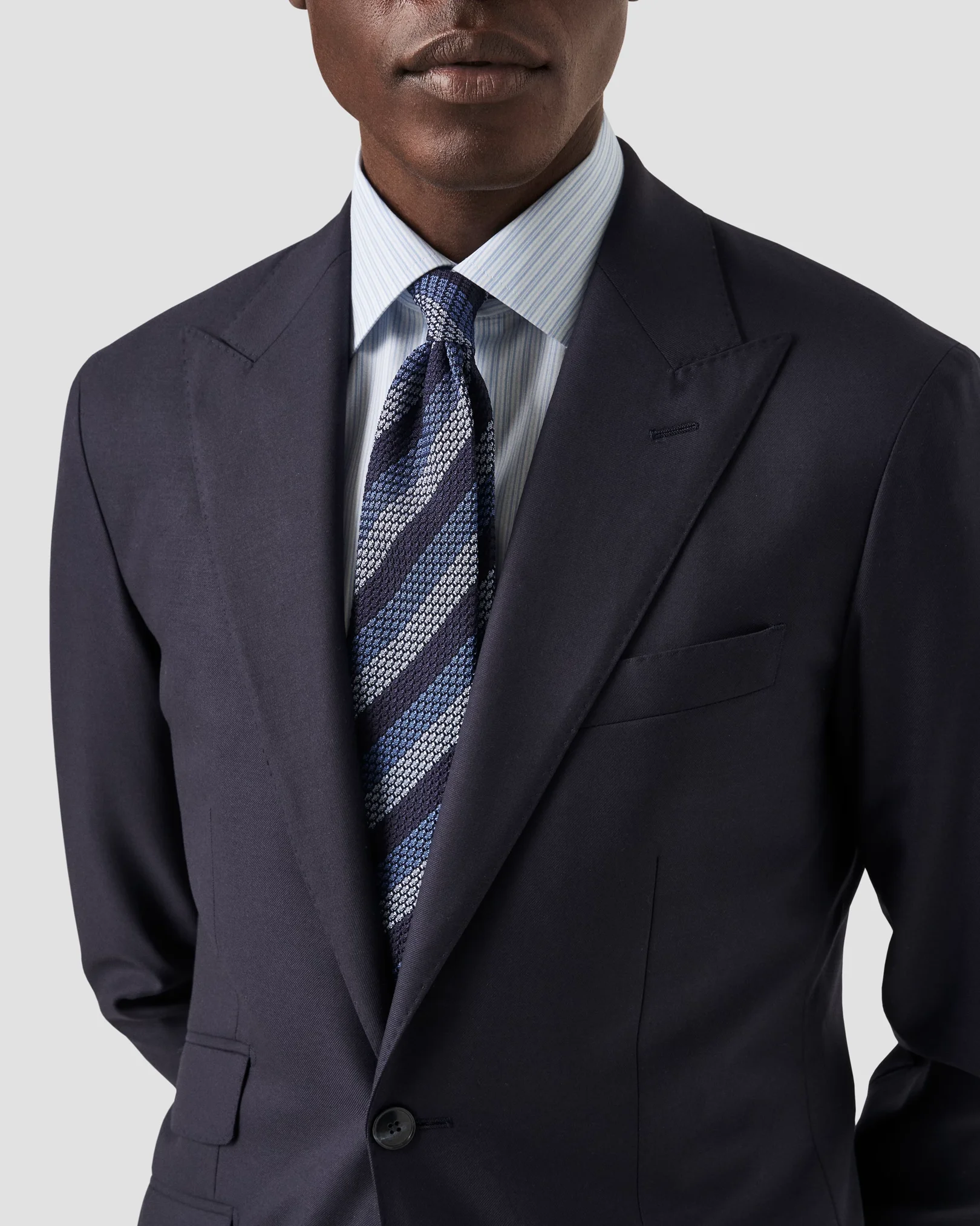 Eton - light blue poplin made to order