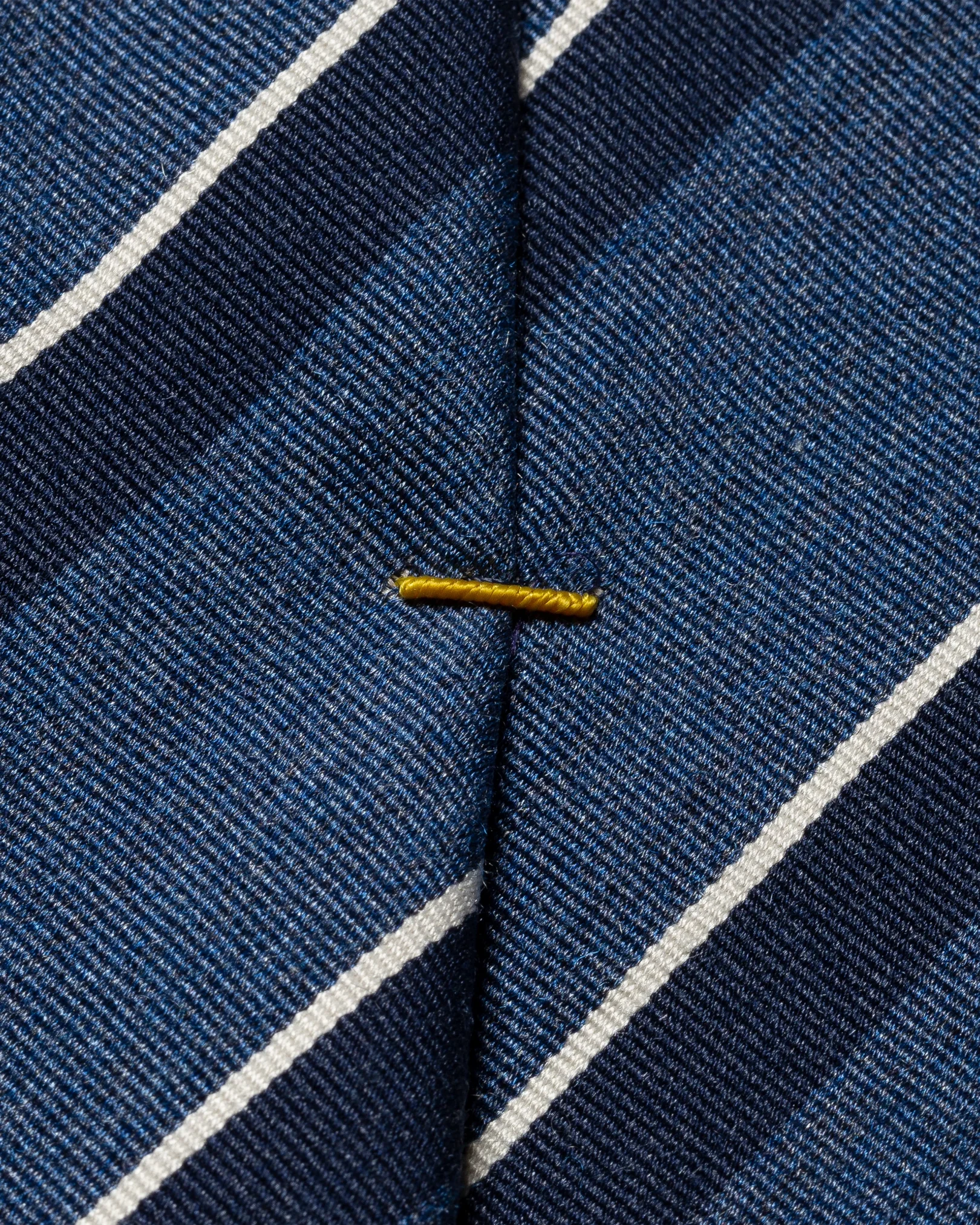 Eton - dark blue striped silk blend tie