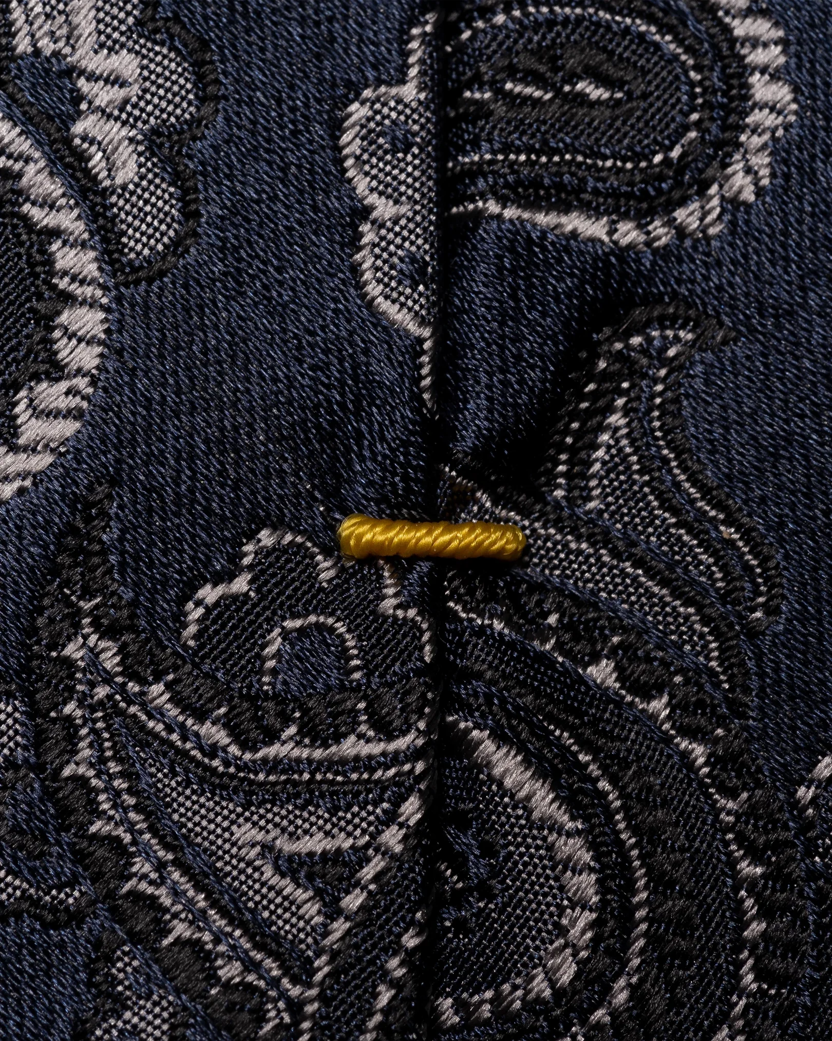 Eton - navy blue satin silk tie