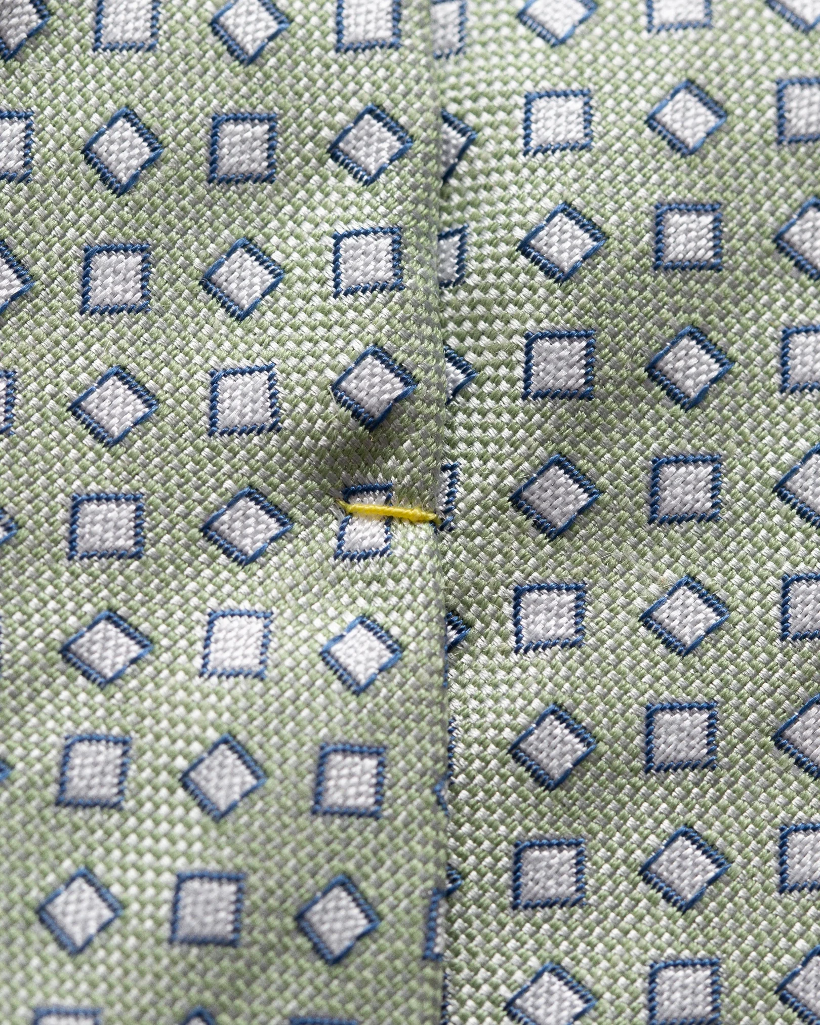 Eton - green pastel square tie