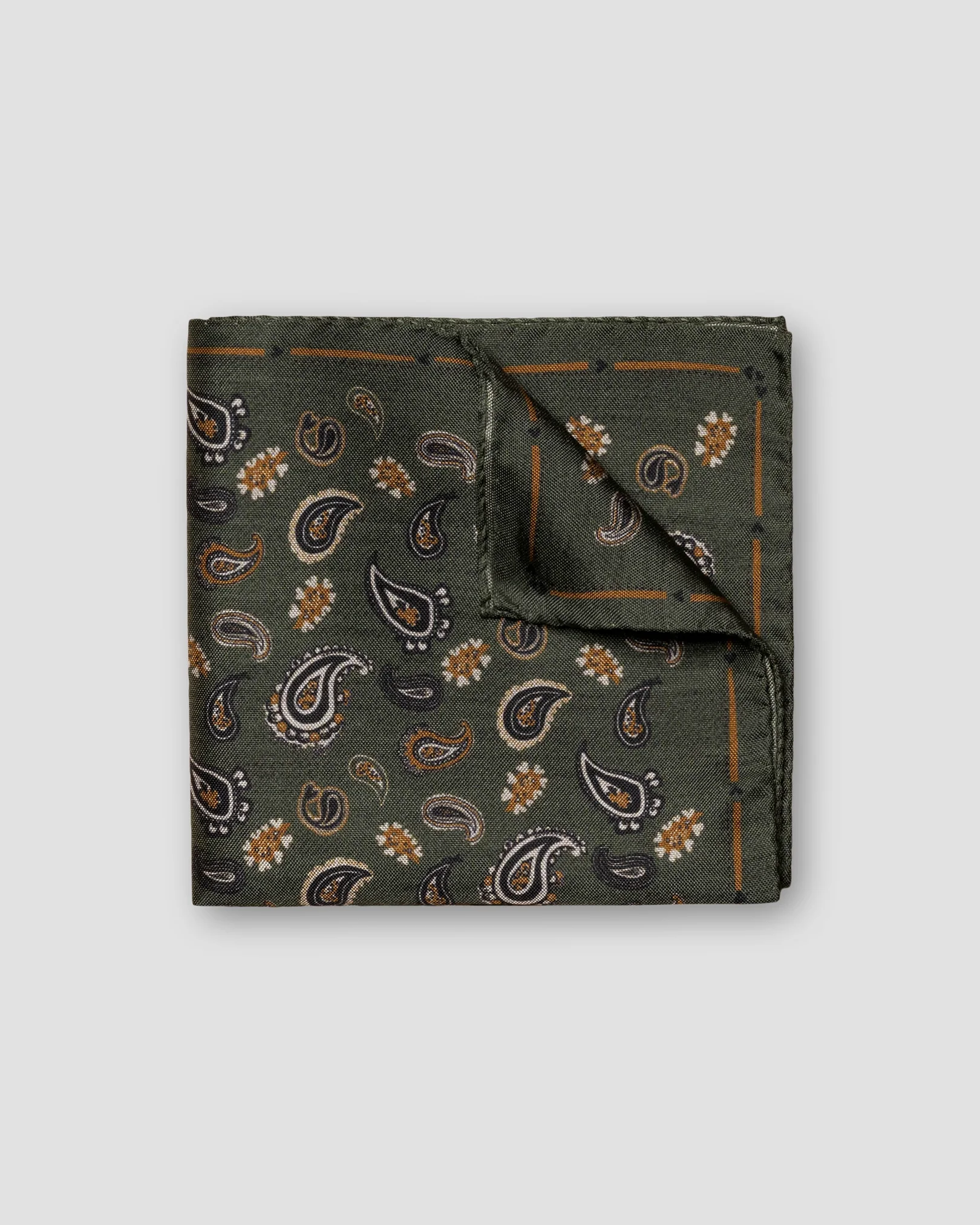 Eton - green pocket square