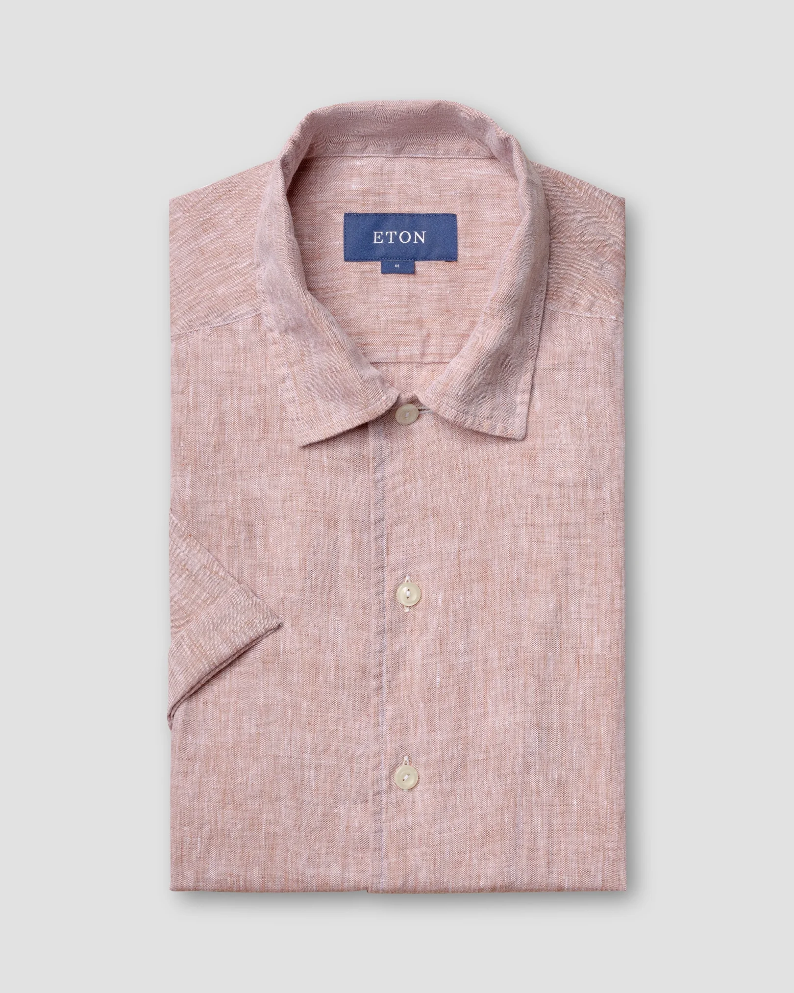 Eton - beige linen resort shirt