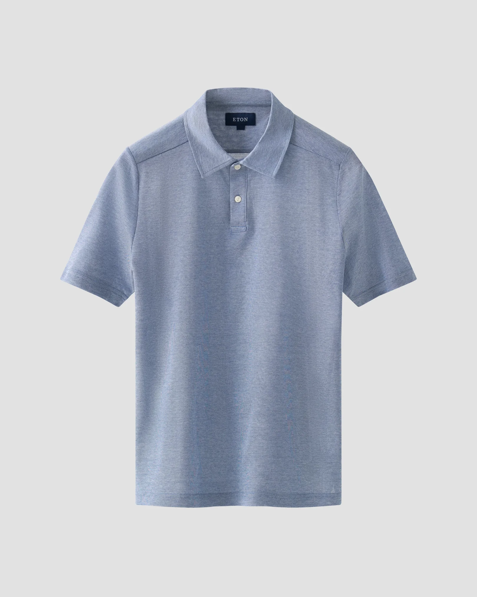 Eton - Dark blue Oxford Piqué Polo Shirt