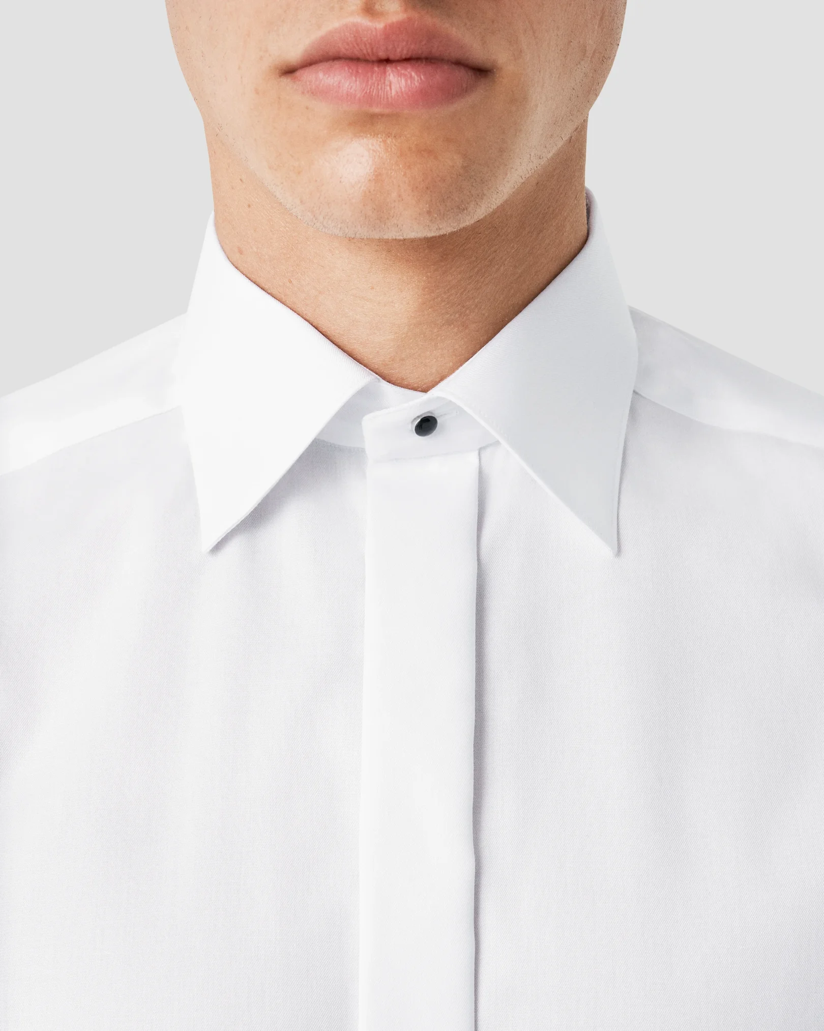 Eton - White Signature Twill Tuxedo Shirt