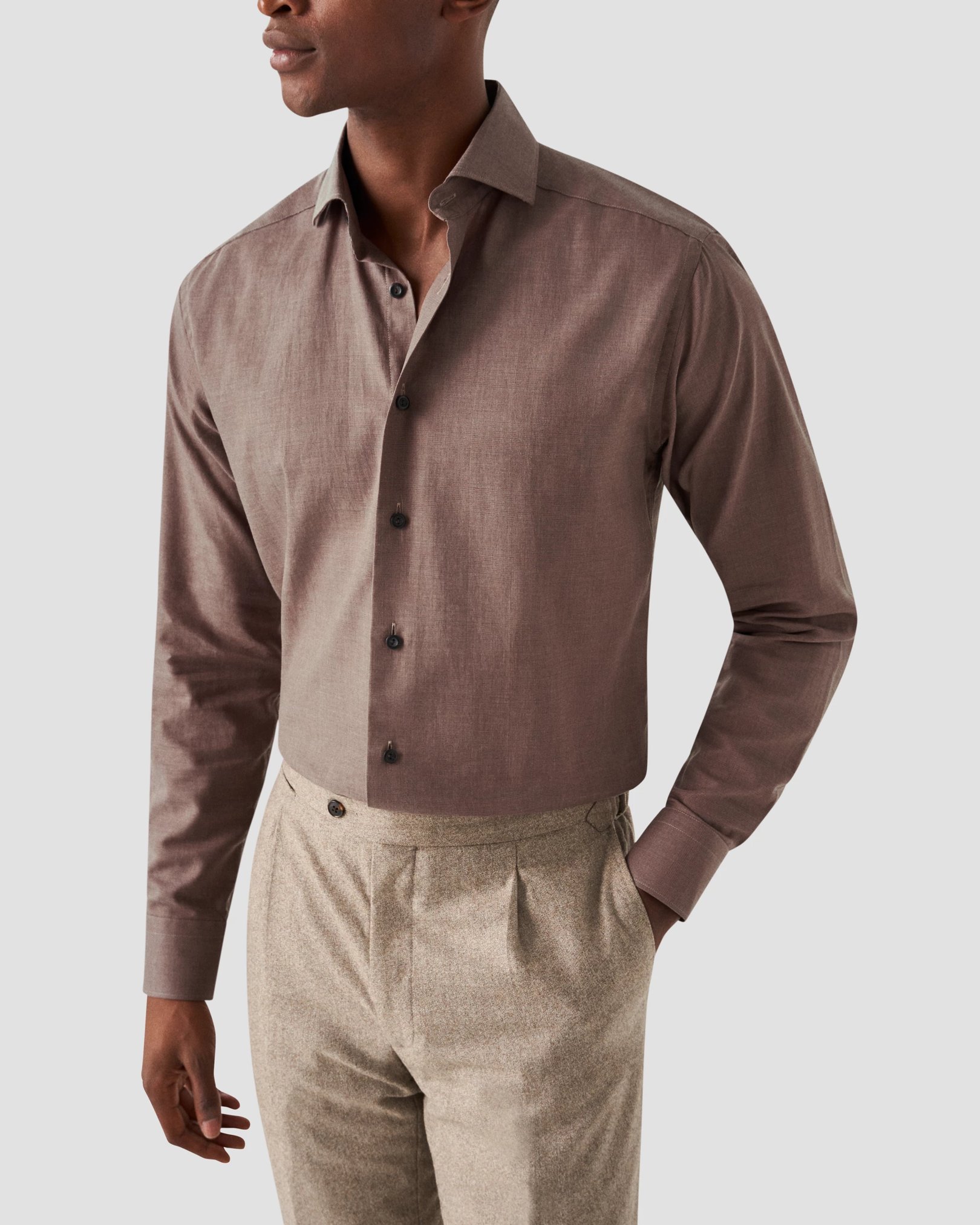 Eton - brown flanell