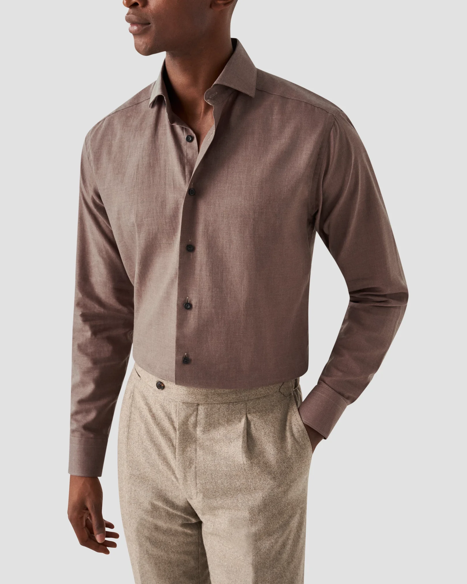 Eton - brown flanell