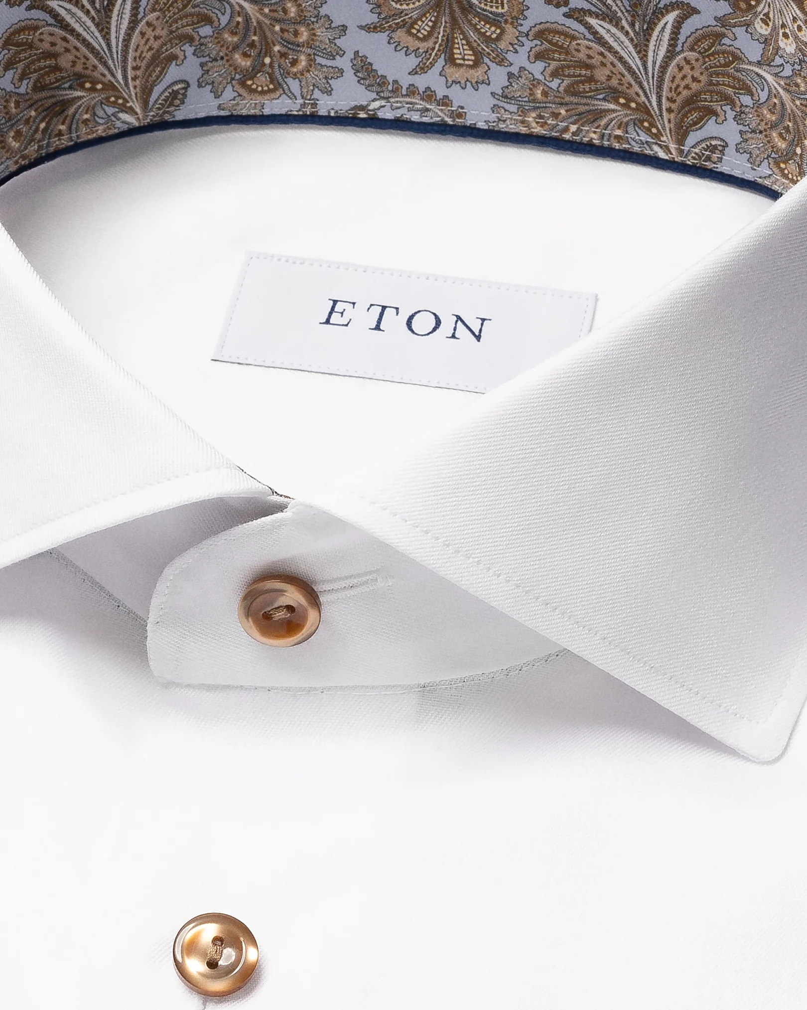 Eton - seasonal printed signature twill shirt