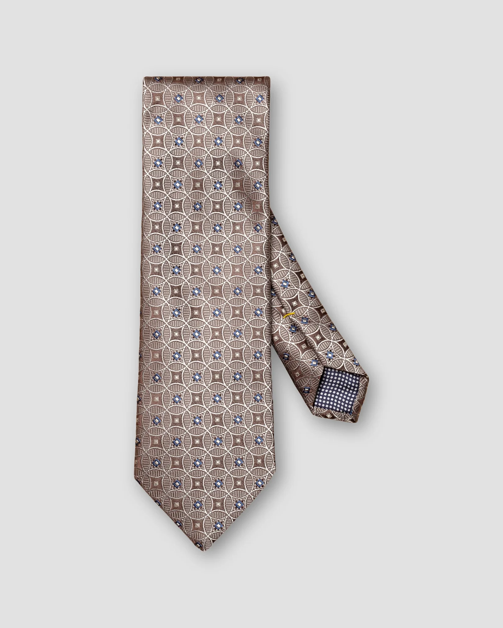 Eton - dark brown vibriant tie
