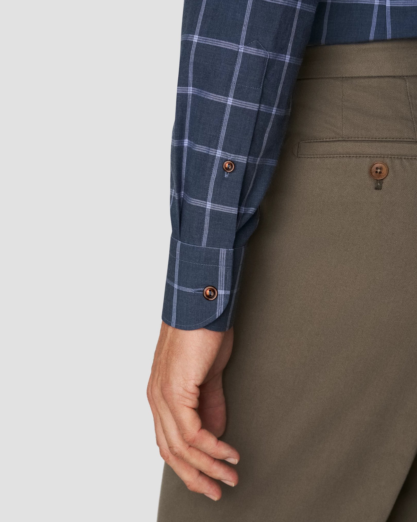 Eton - navy blue twill melange