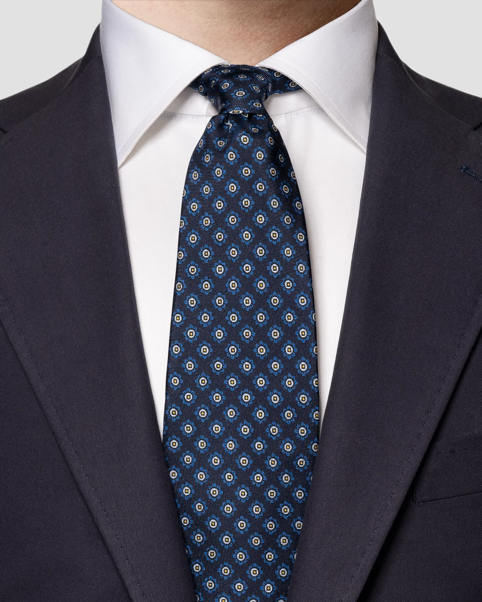 Eton - navy blue fall tie
