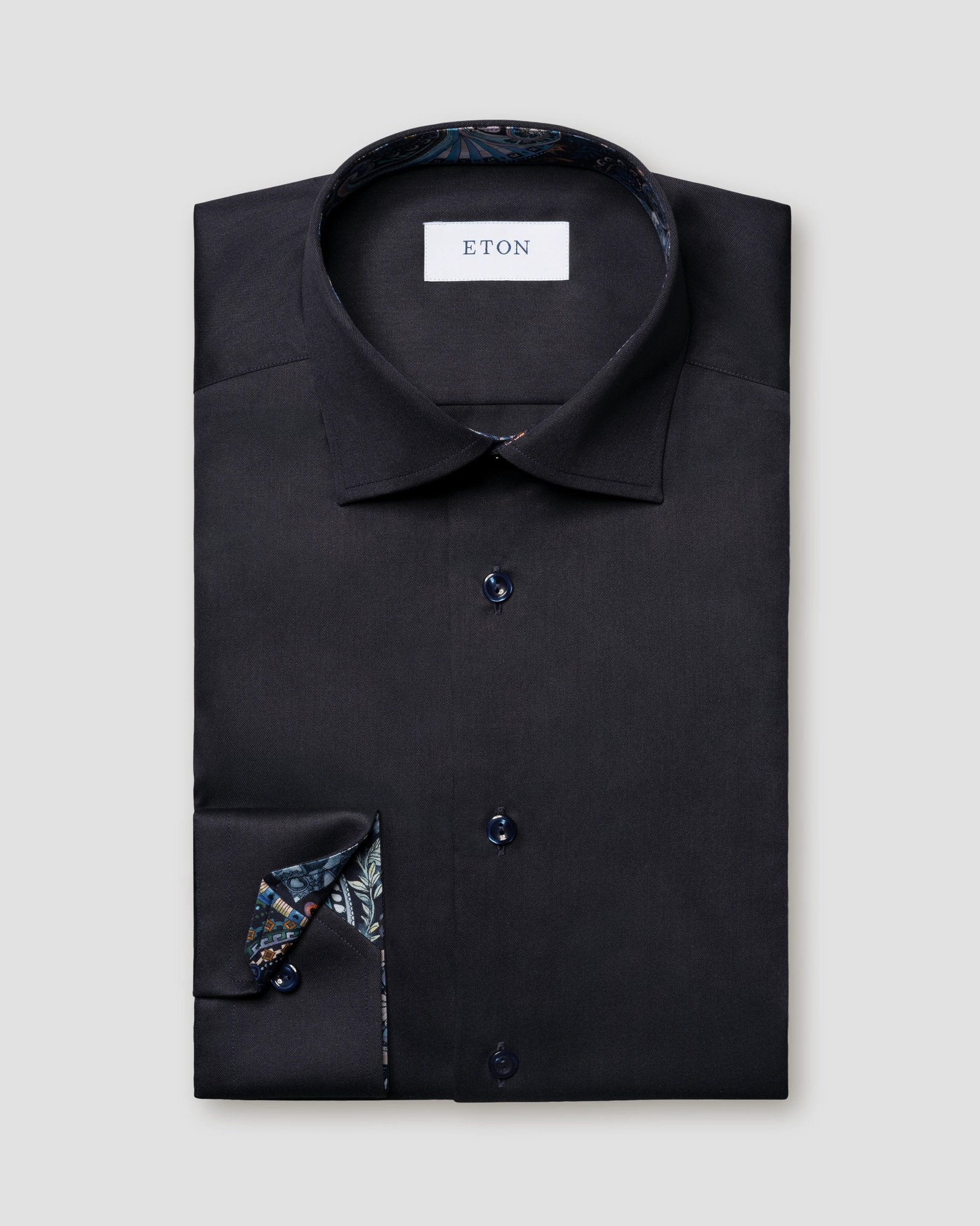 Eton - Floral Effect Signature Twill Shirt