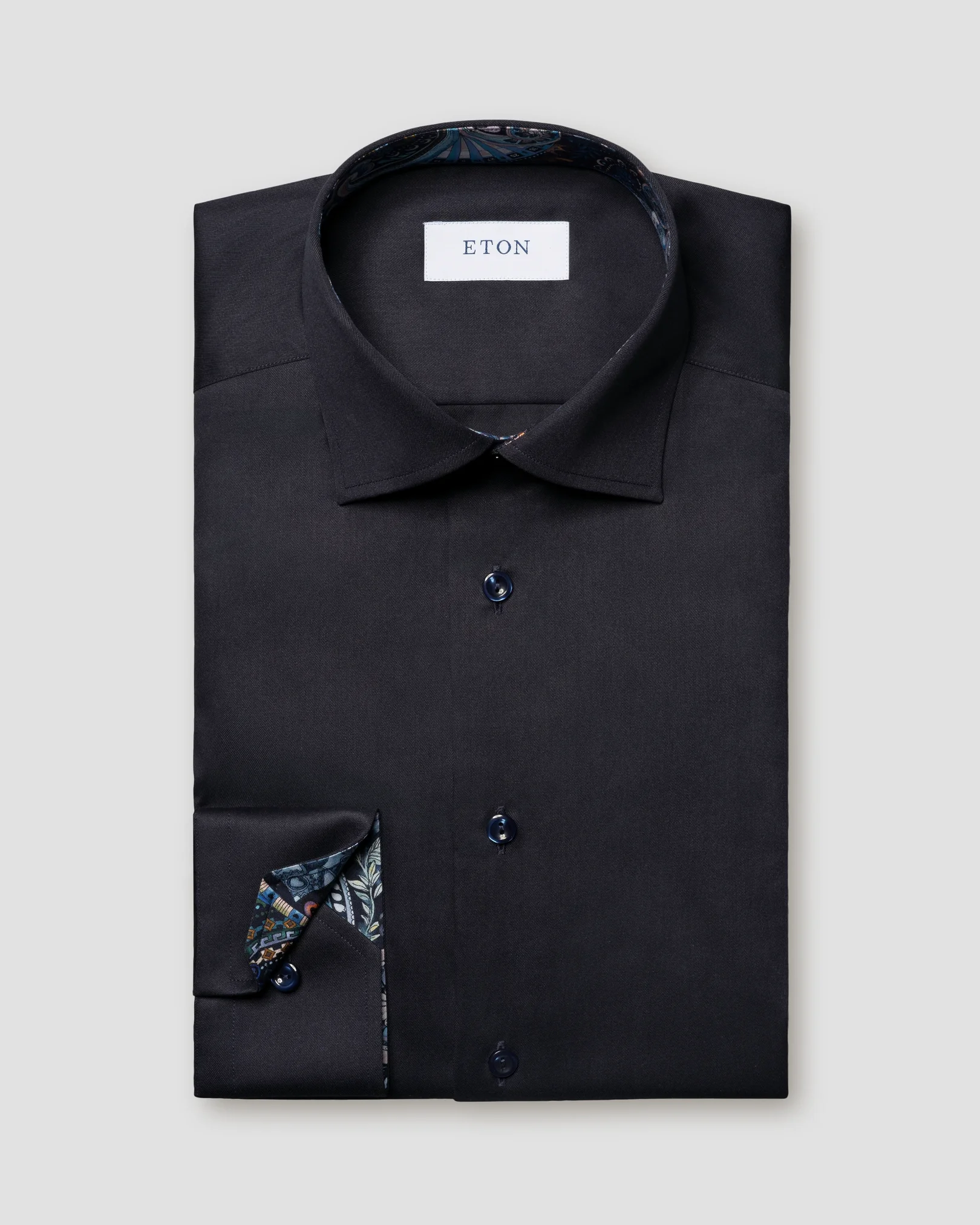 Eton - Floral Effect Signature Twill Shirt