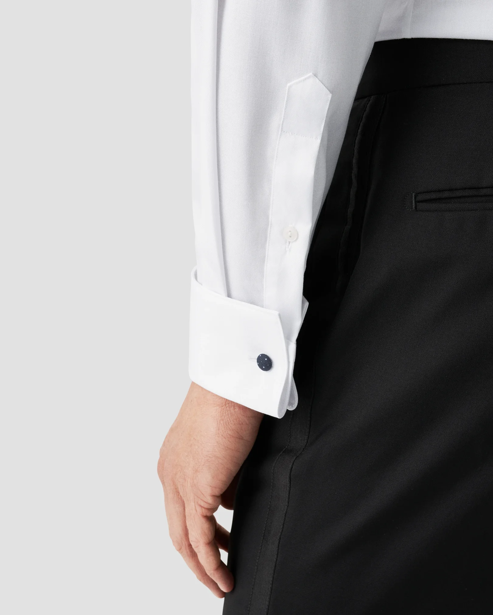 Eton - White Signature Twill Tuxedo Shirt