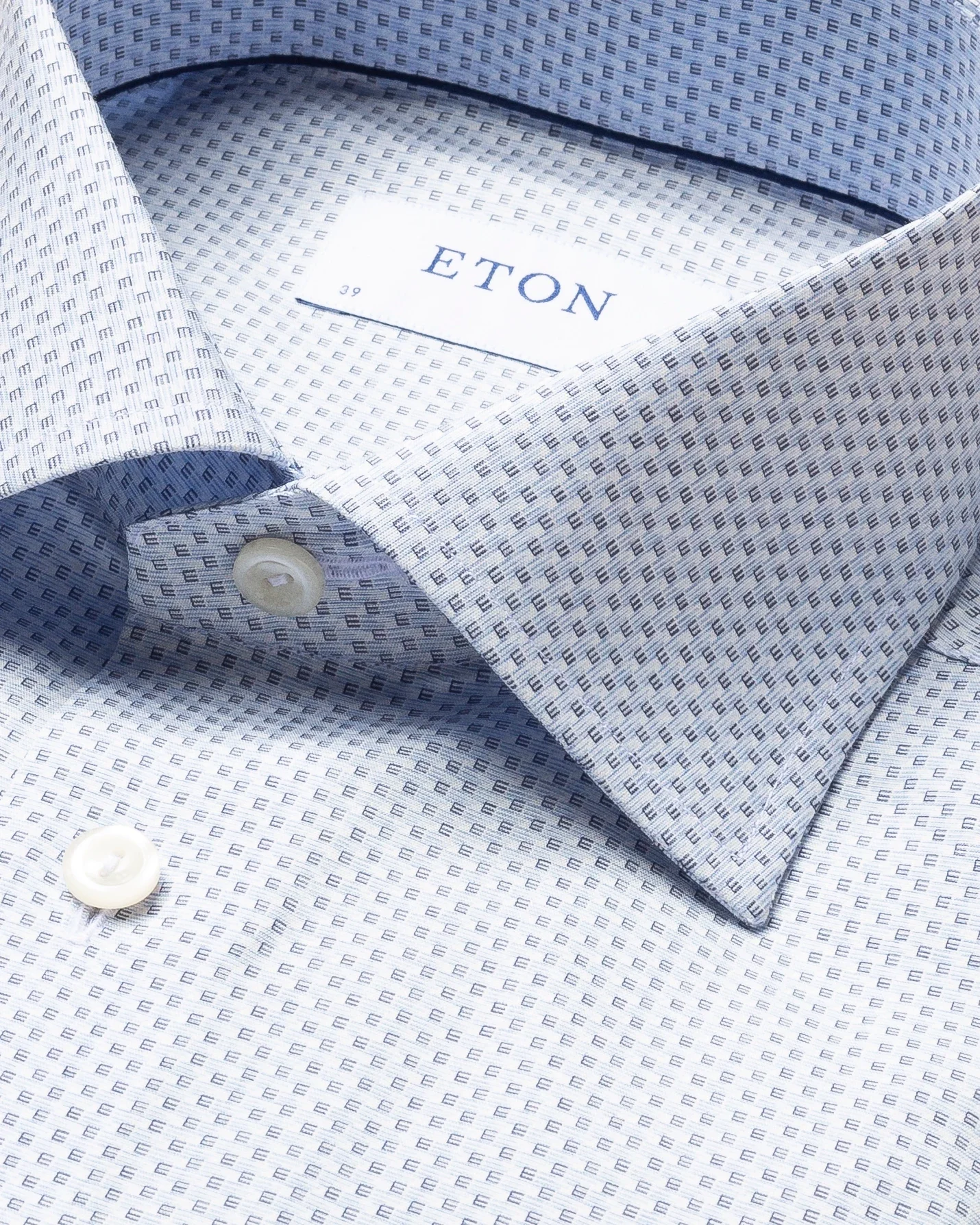 Eton - micro logo print shirt