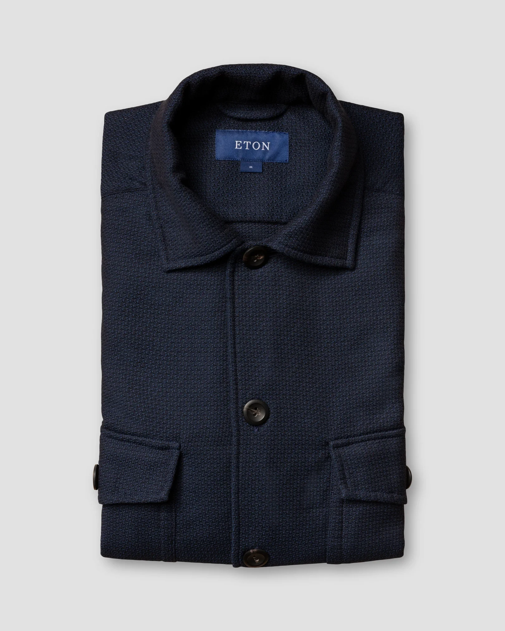 Eton - dark blue denim overshirt