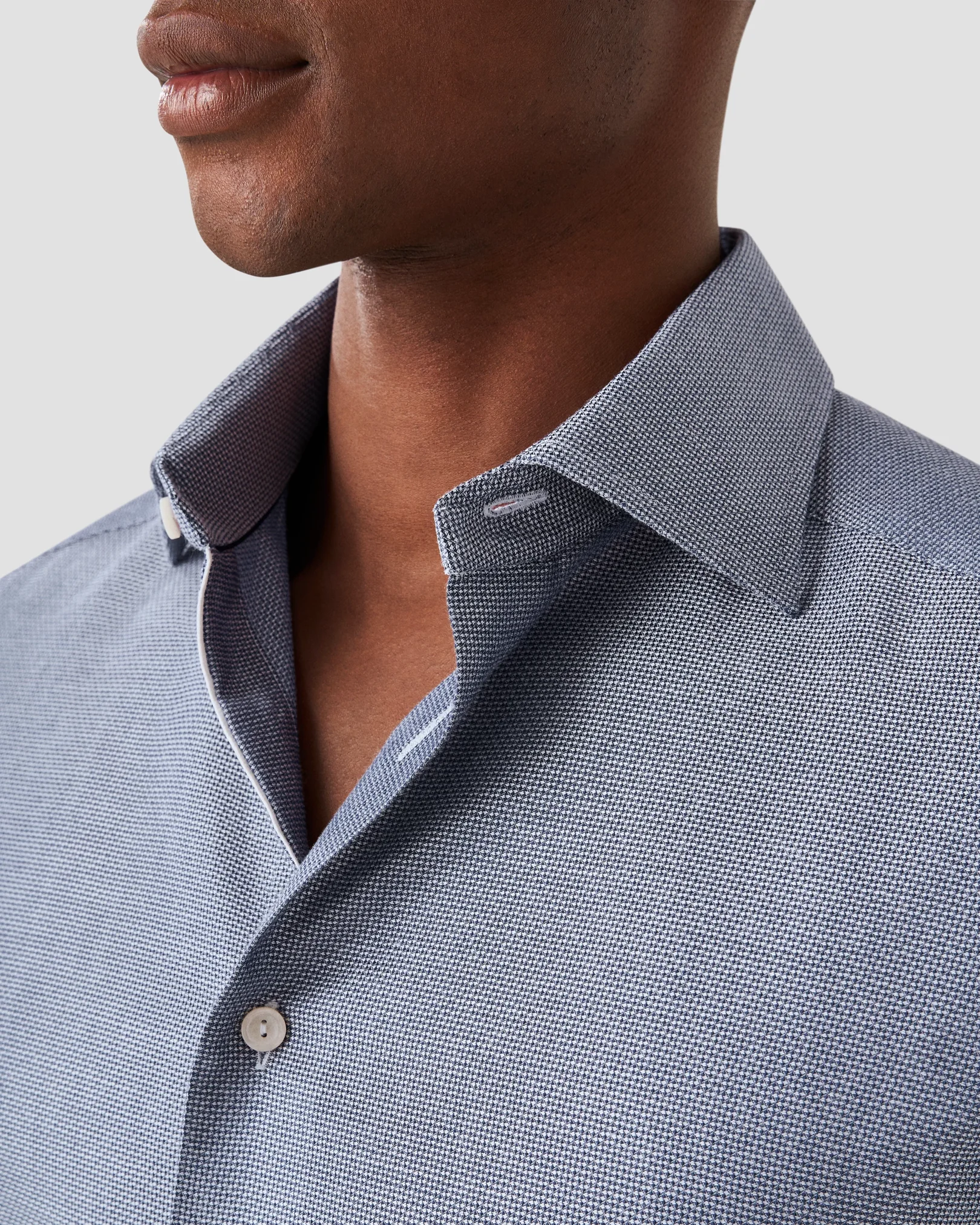 Eton - navy blue strech cottontencel