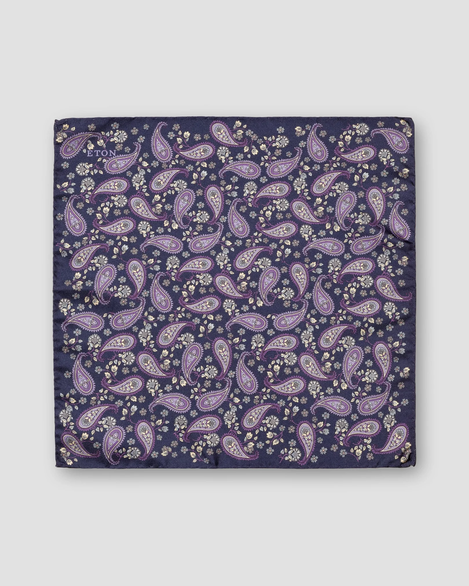 Eton - navy blue panama printed
