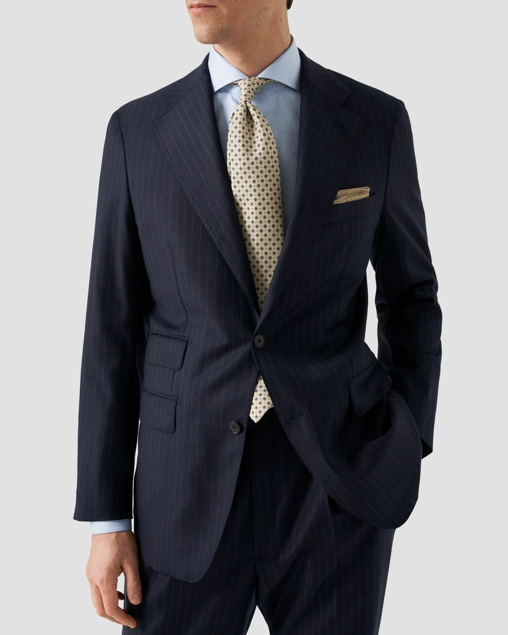 Eton - solid extreme cut away collar shirt