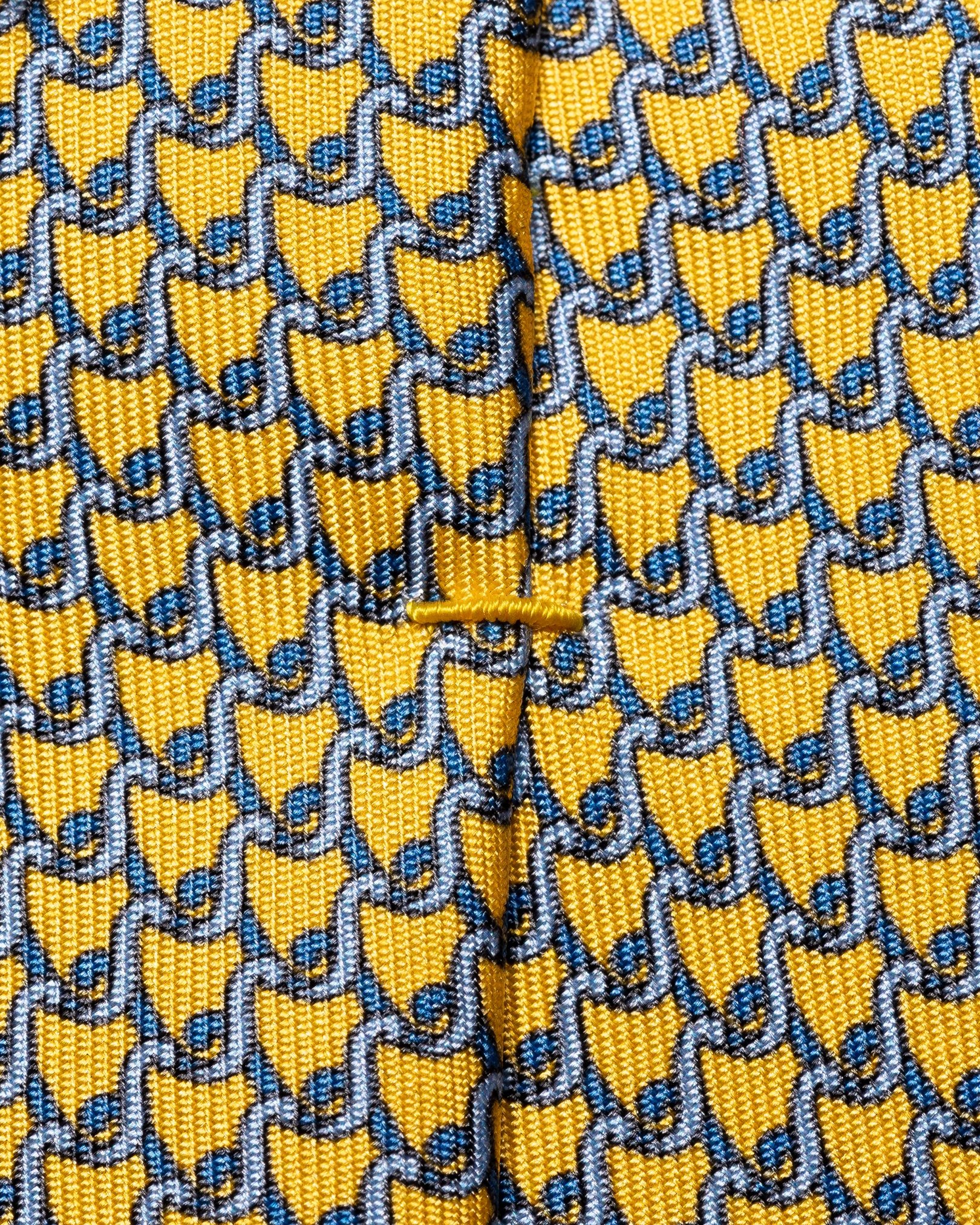 Eton - yellow crafted tie