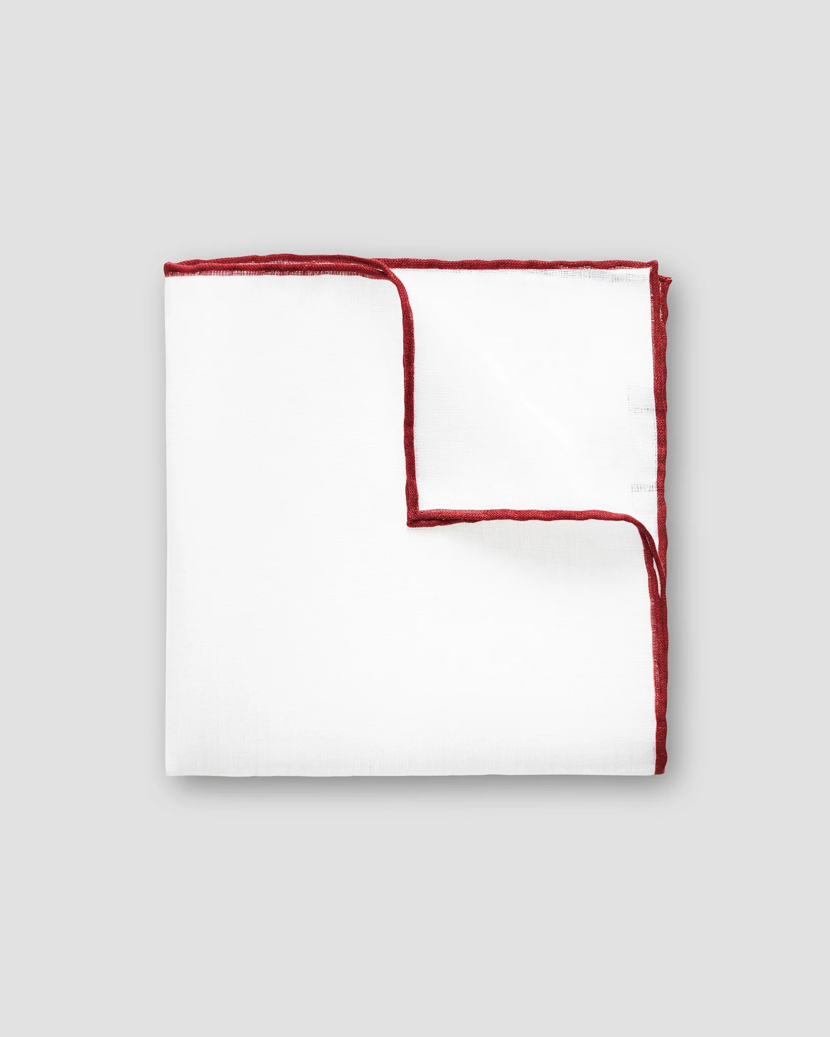 Eton - red linen pocket square