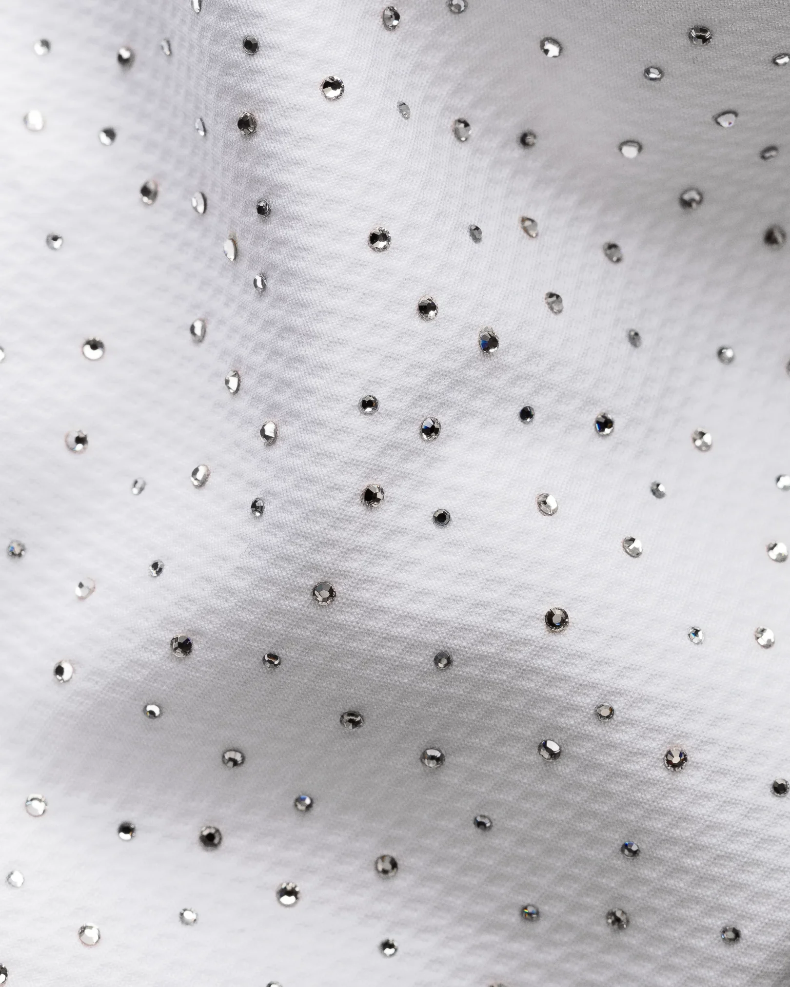 Eton - white pique swarovski shirt