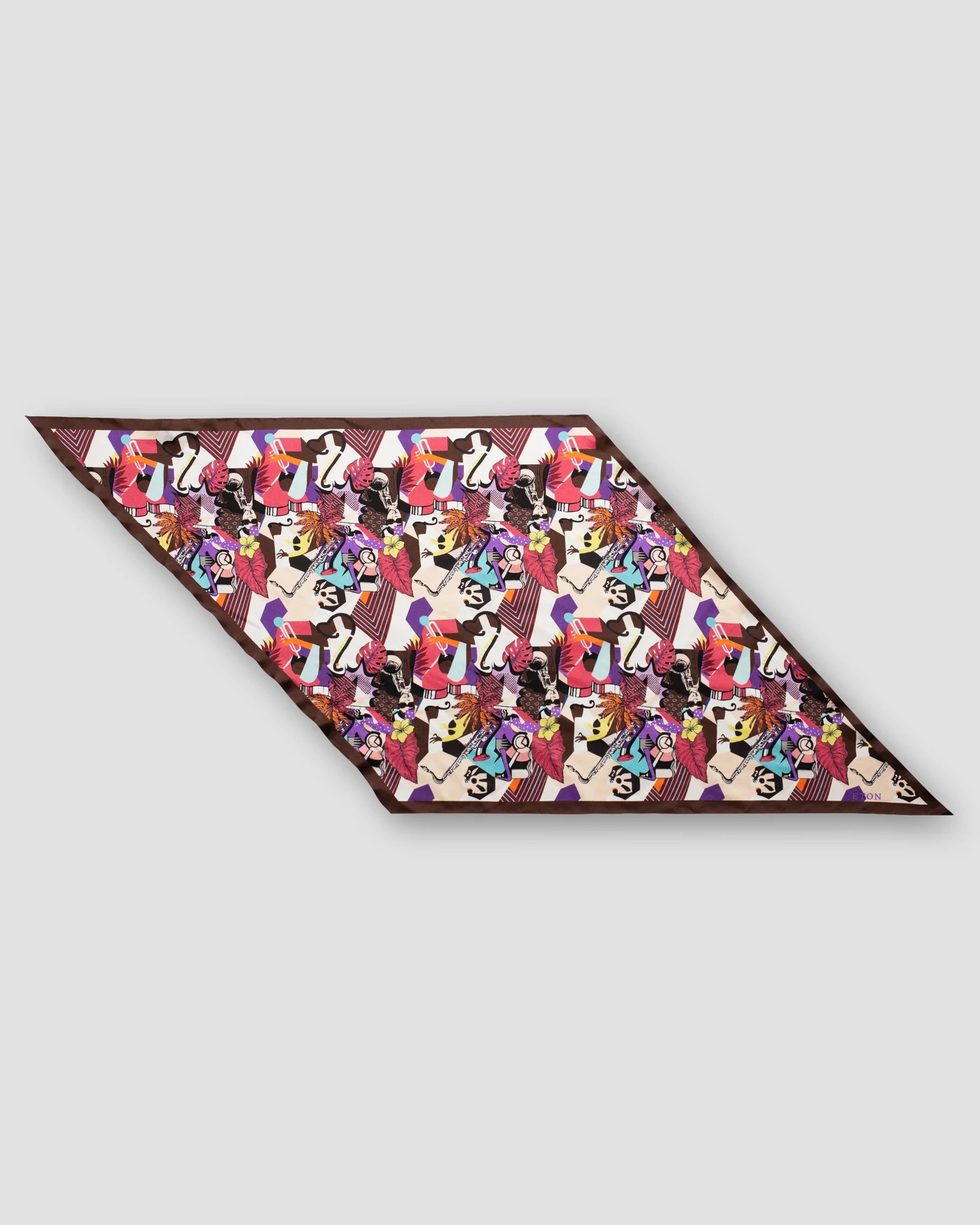 Eton - floral music losange scarf