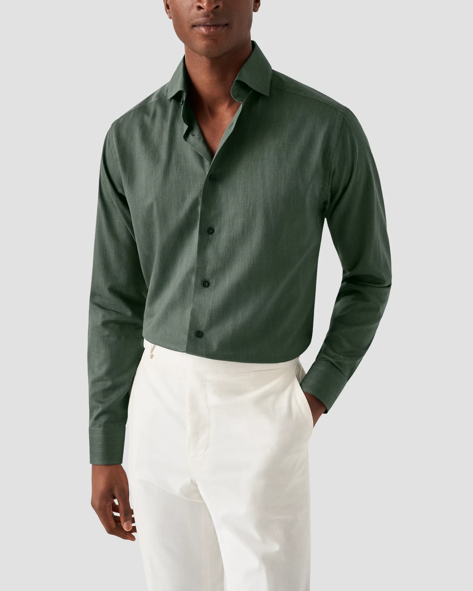 Eton - dark green flanell