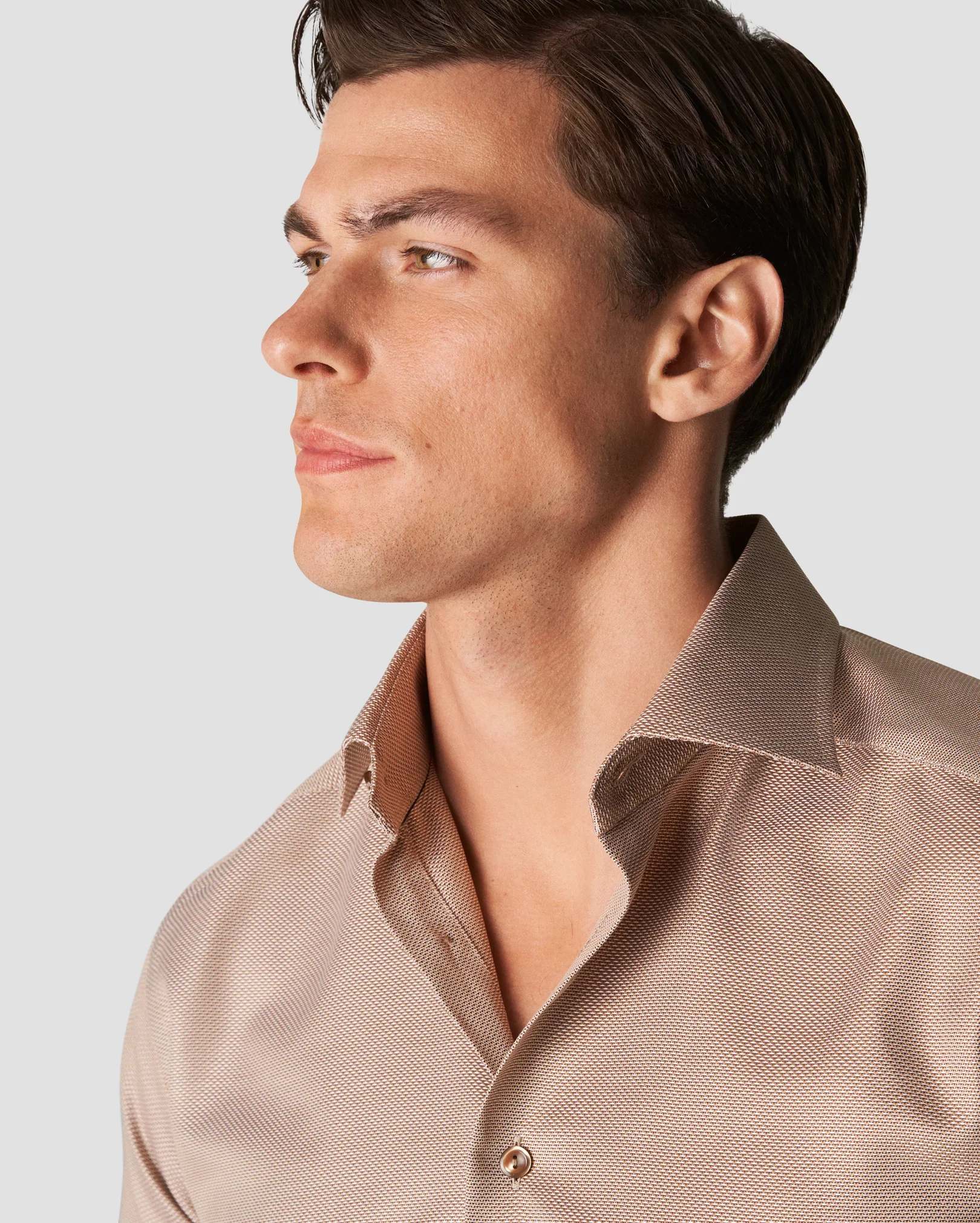 Eton - beige textured twill