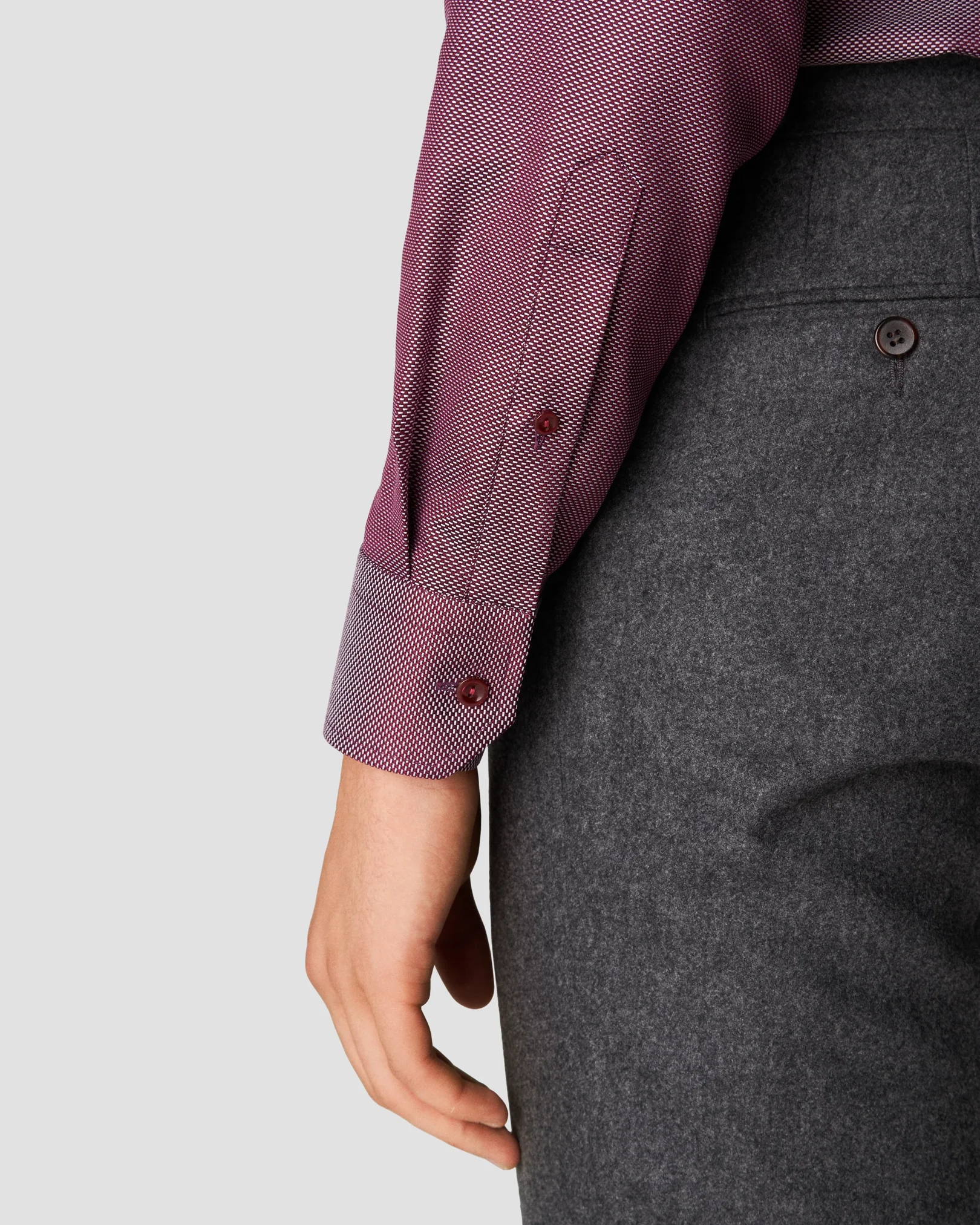 Eton - red kingtwill cut away
