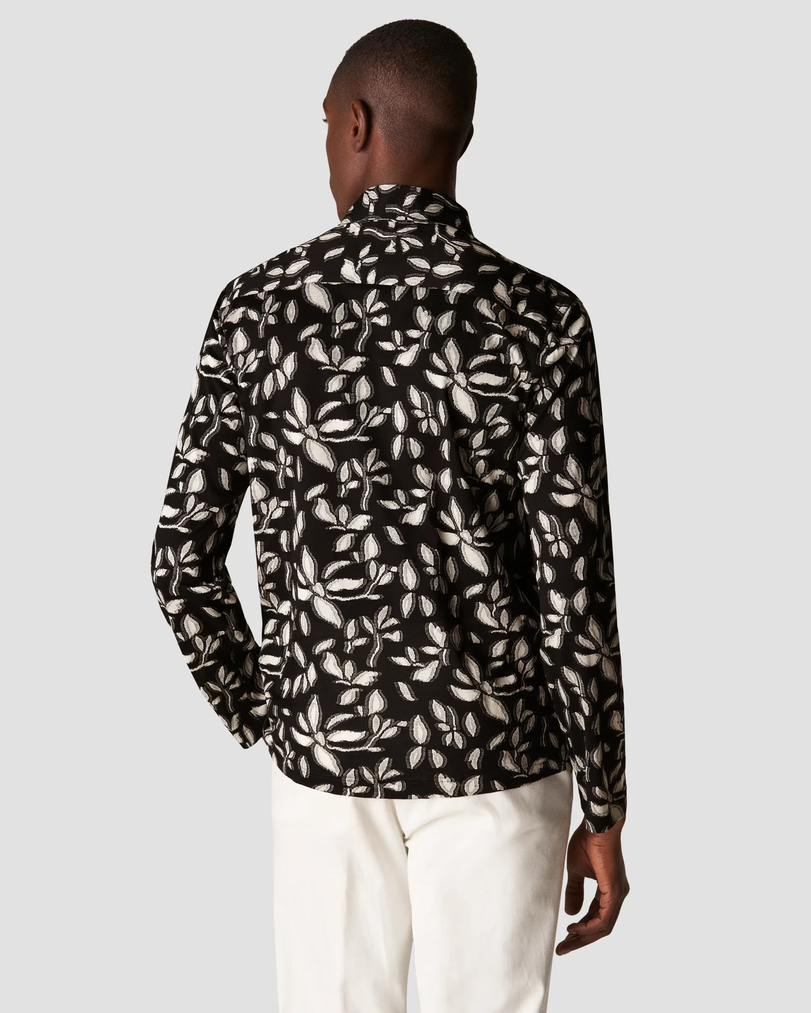 Eton - black jersey cardigan