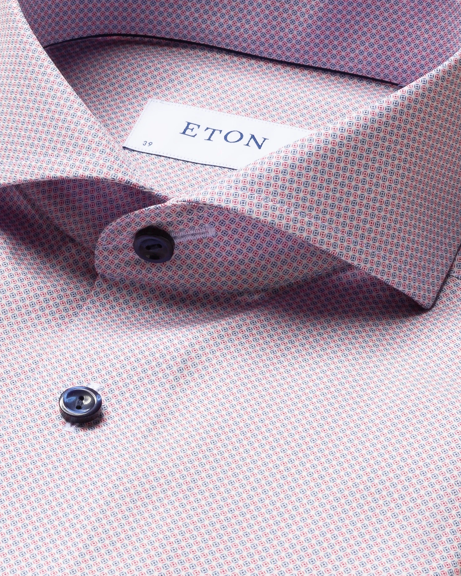 Eton - red micro print shirt