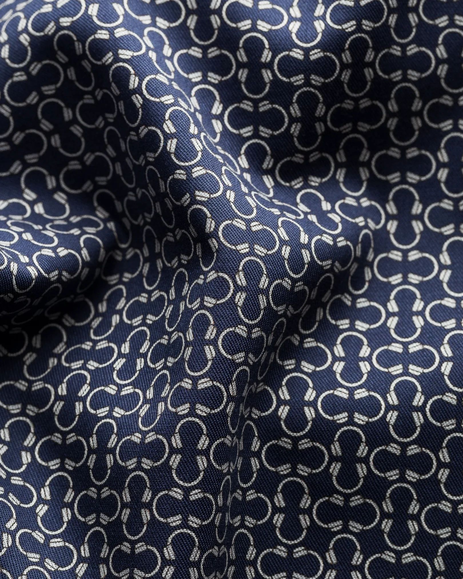 Eton - navy blue signature twill print