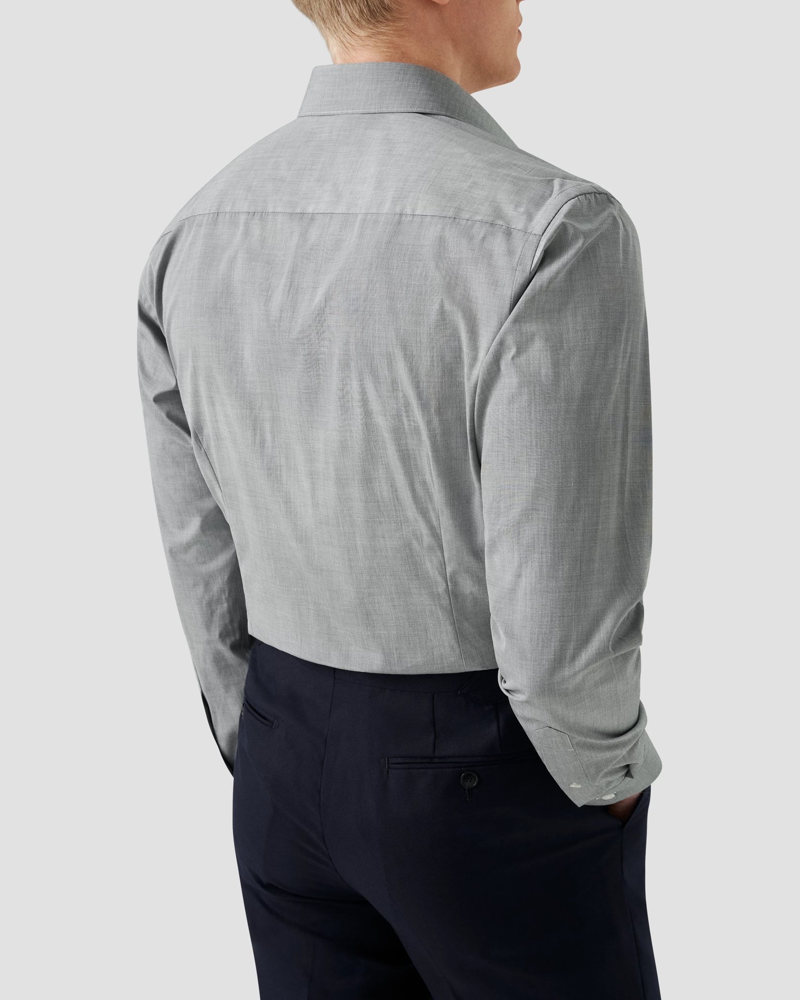 Eton - dark green fine poplin