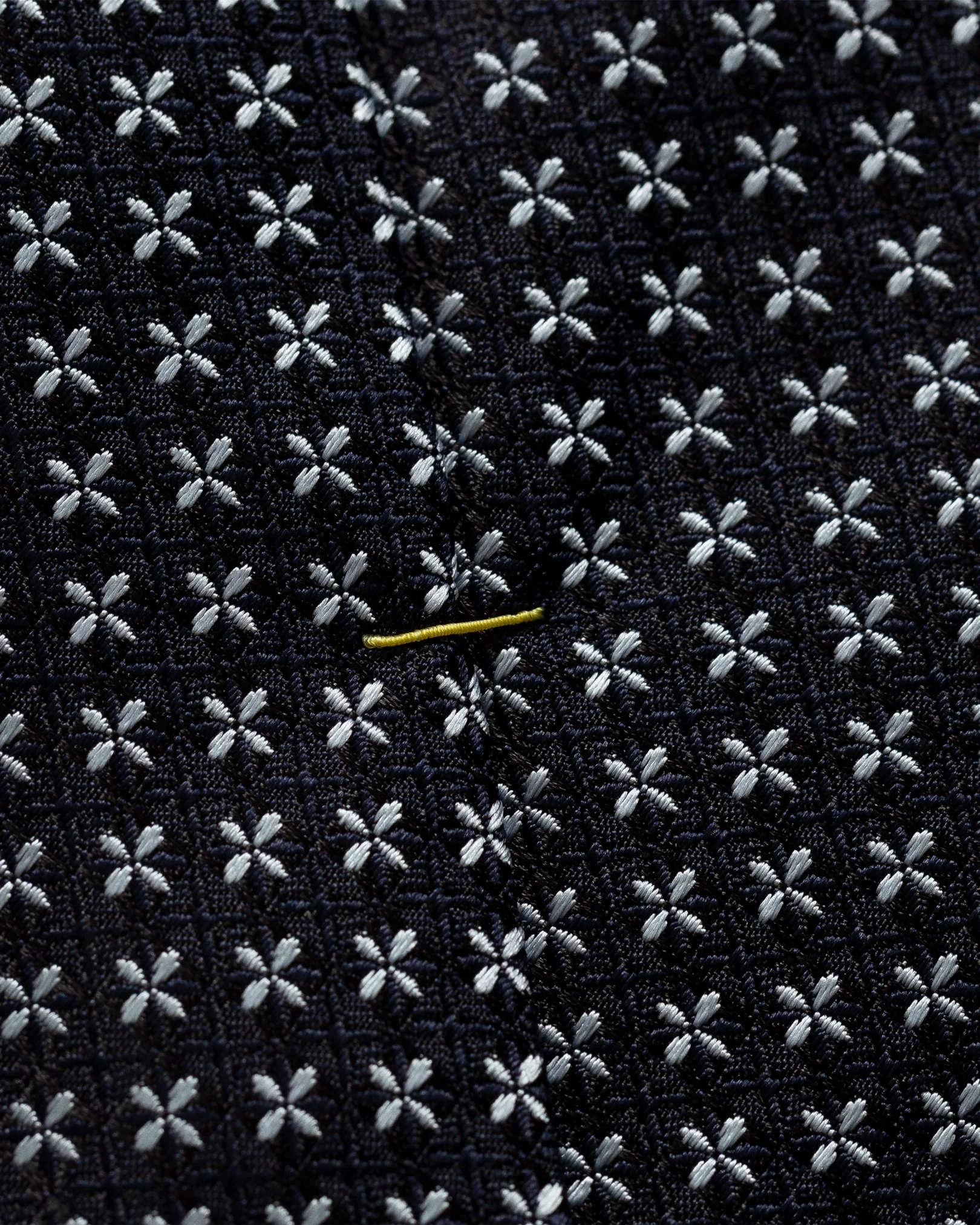 Eton - black floral geometric tie