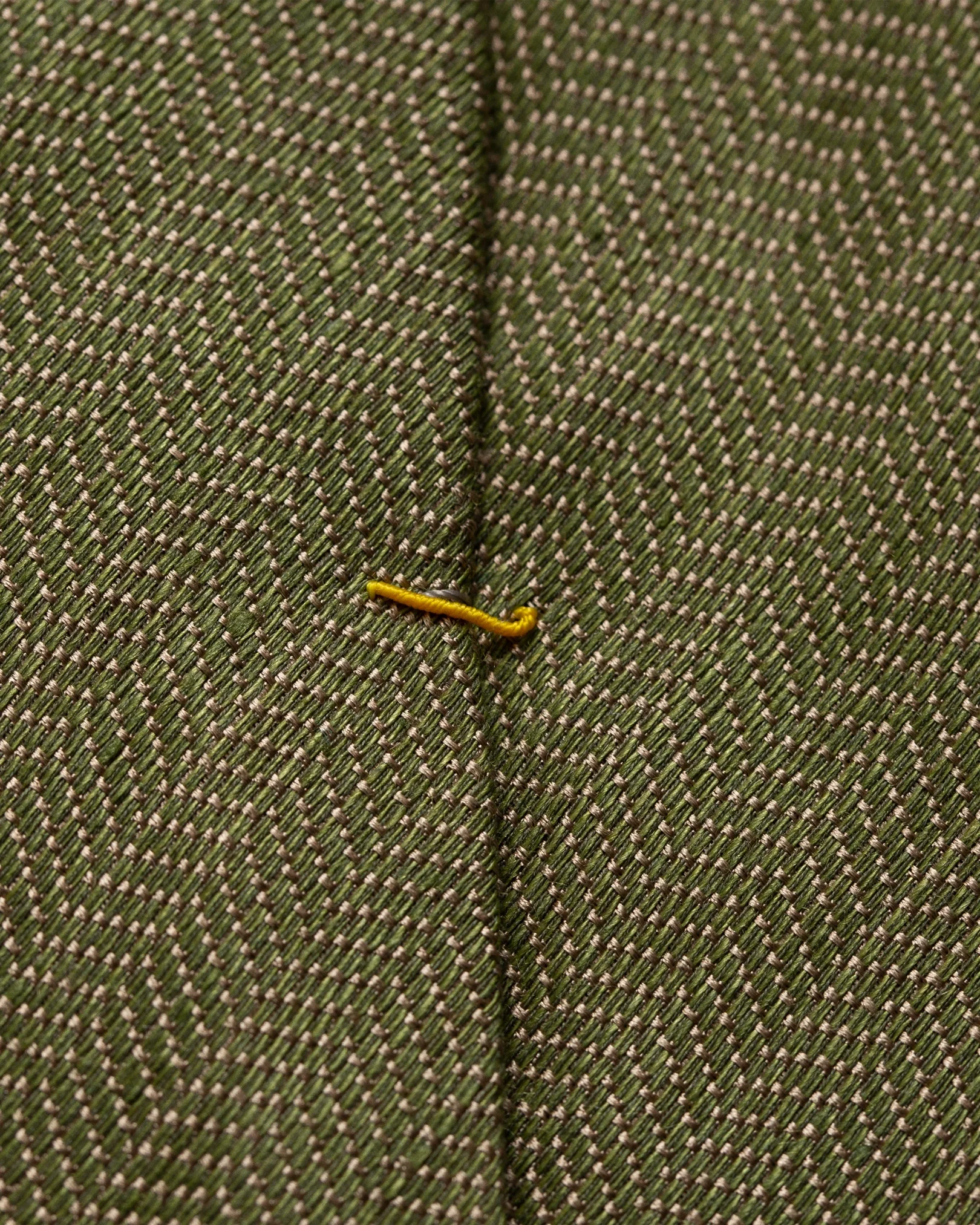 Eton - green cotton linen silk tie