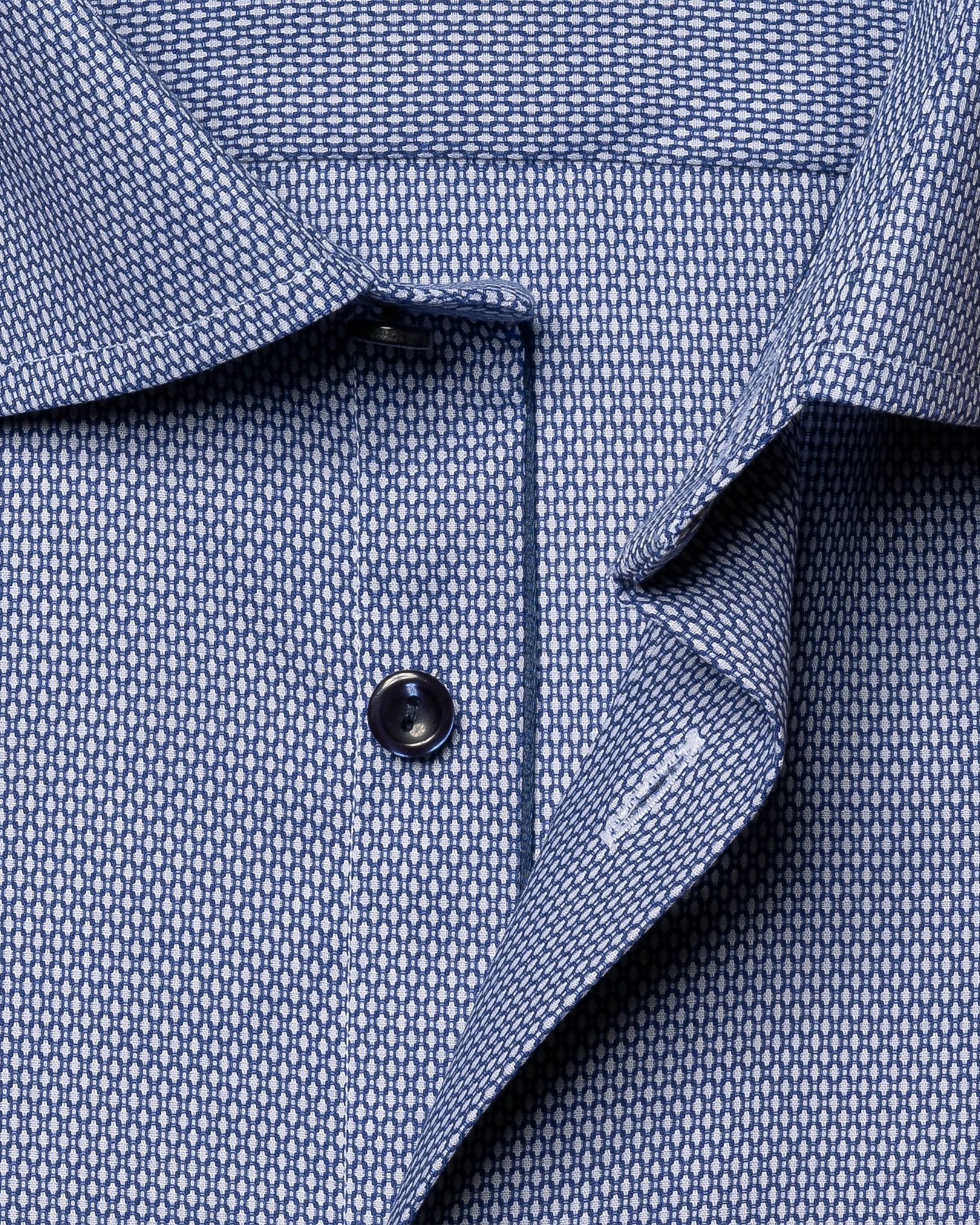 Eton - dark blue twill with cut away