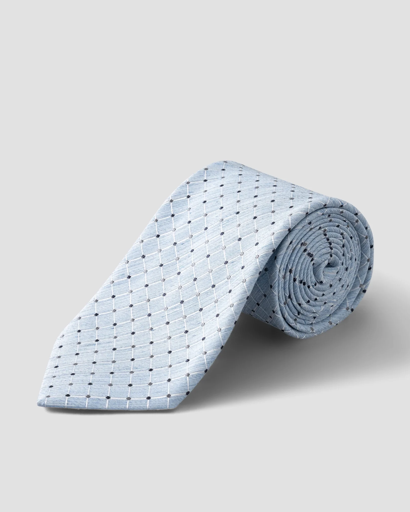 Eton - light blue silk linen tie