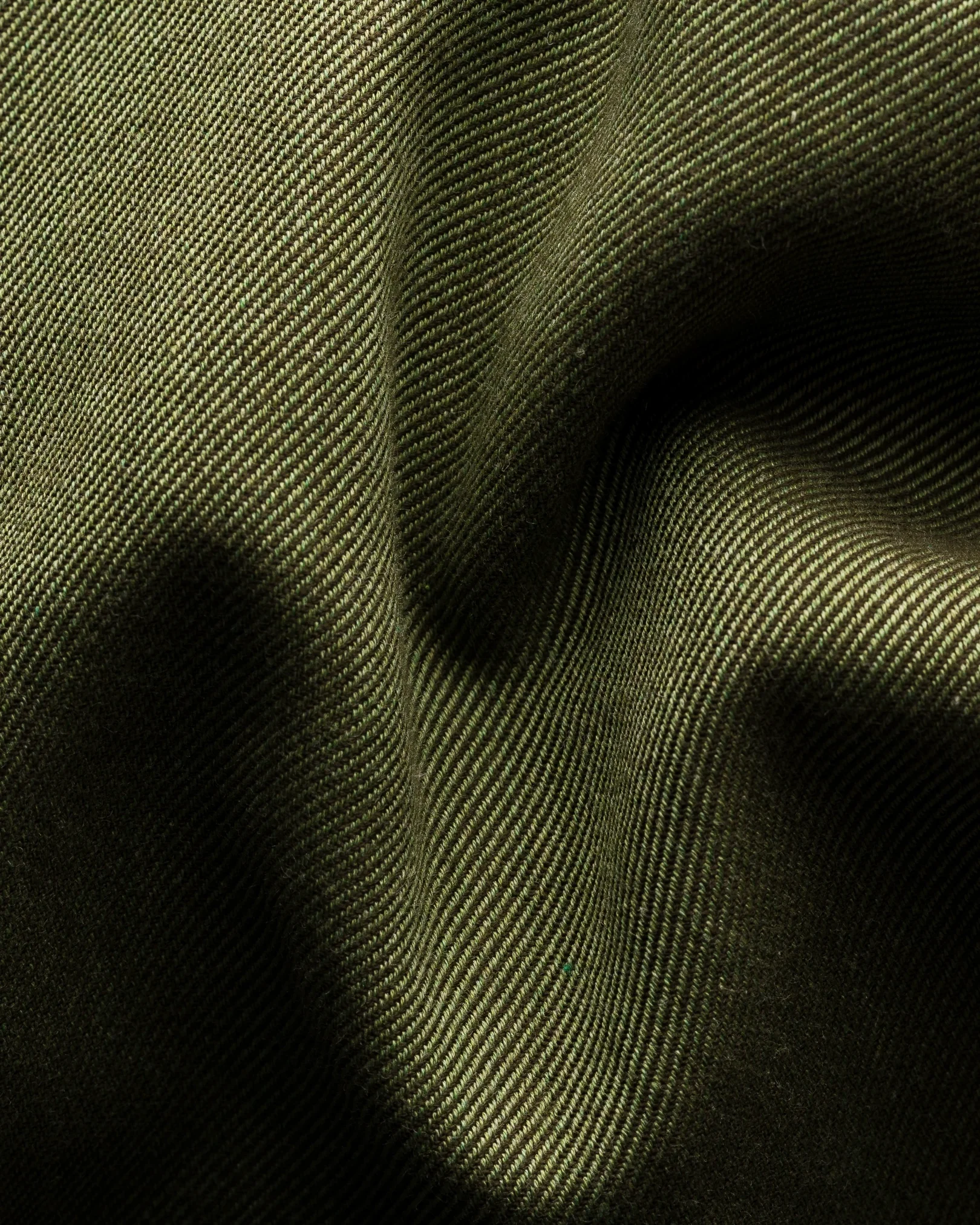 Eton - dark green twill button down